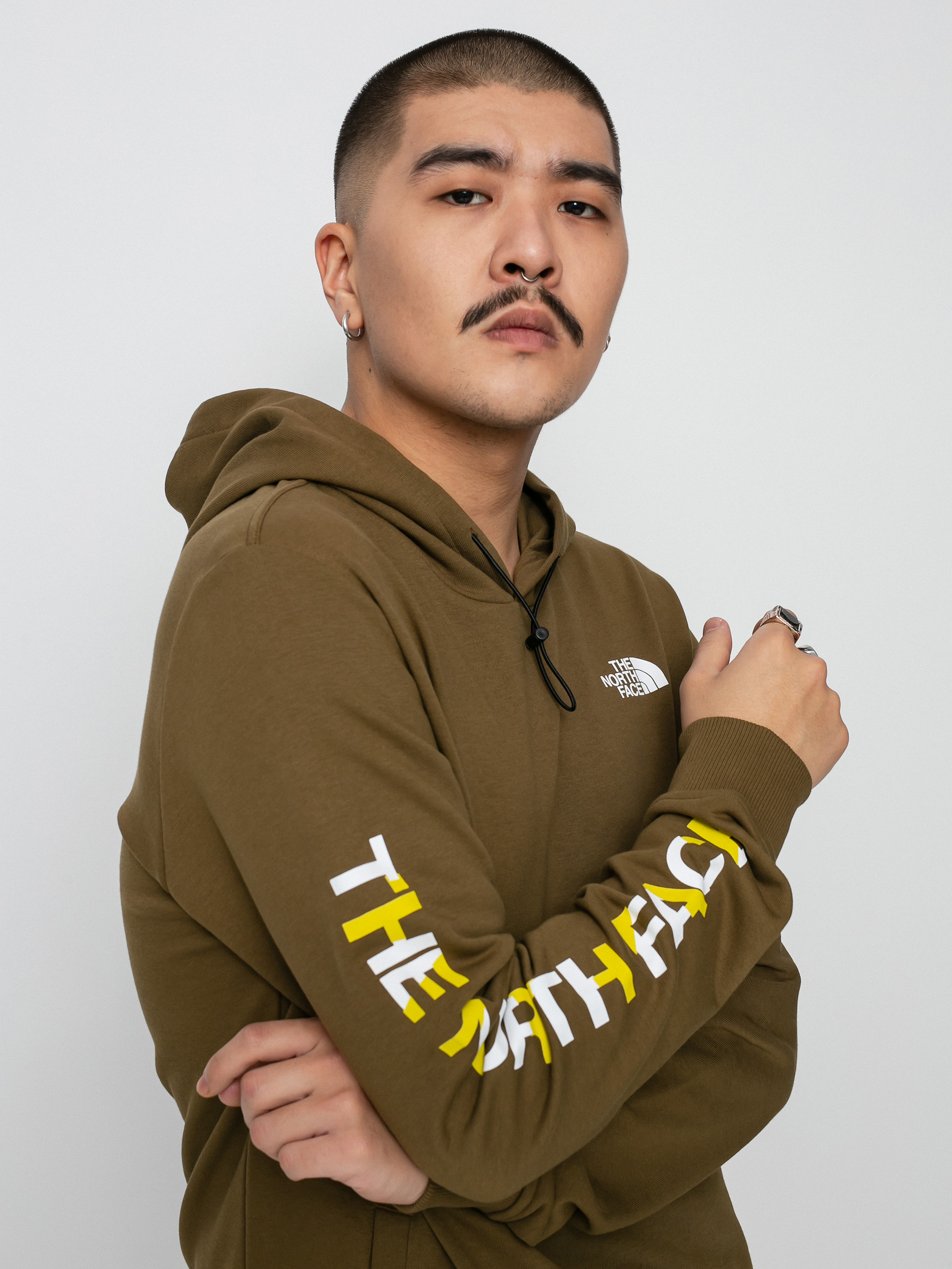 Bluza z kapturem The North Face Graphic HD (military olive)
