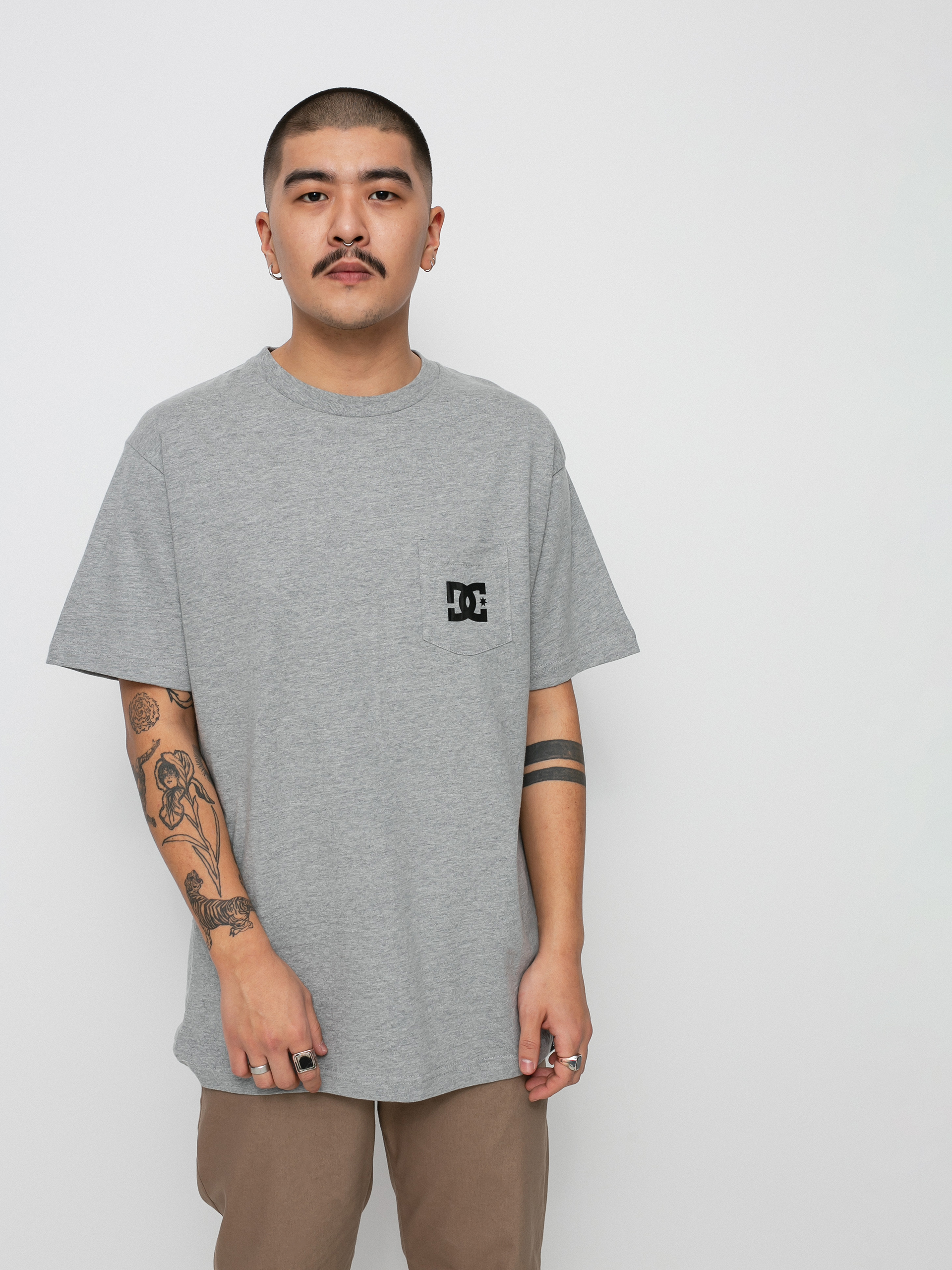 T-shirt DC Star Pocket (heather grey)