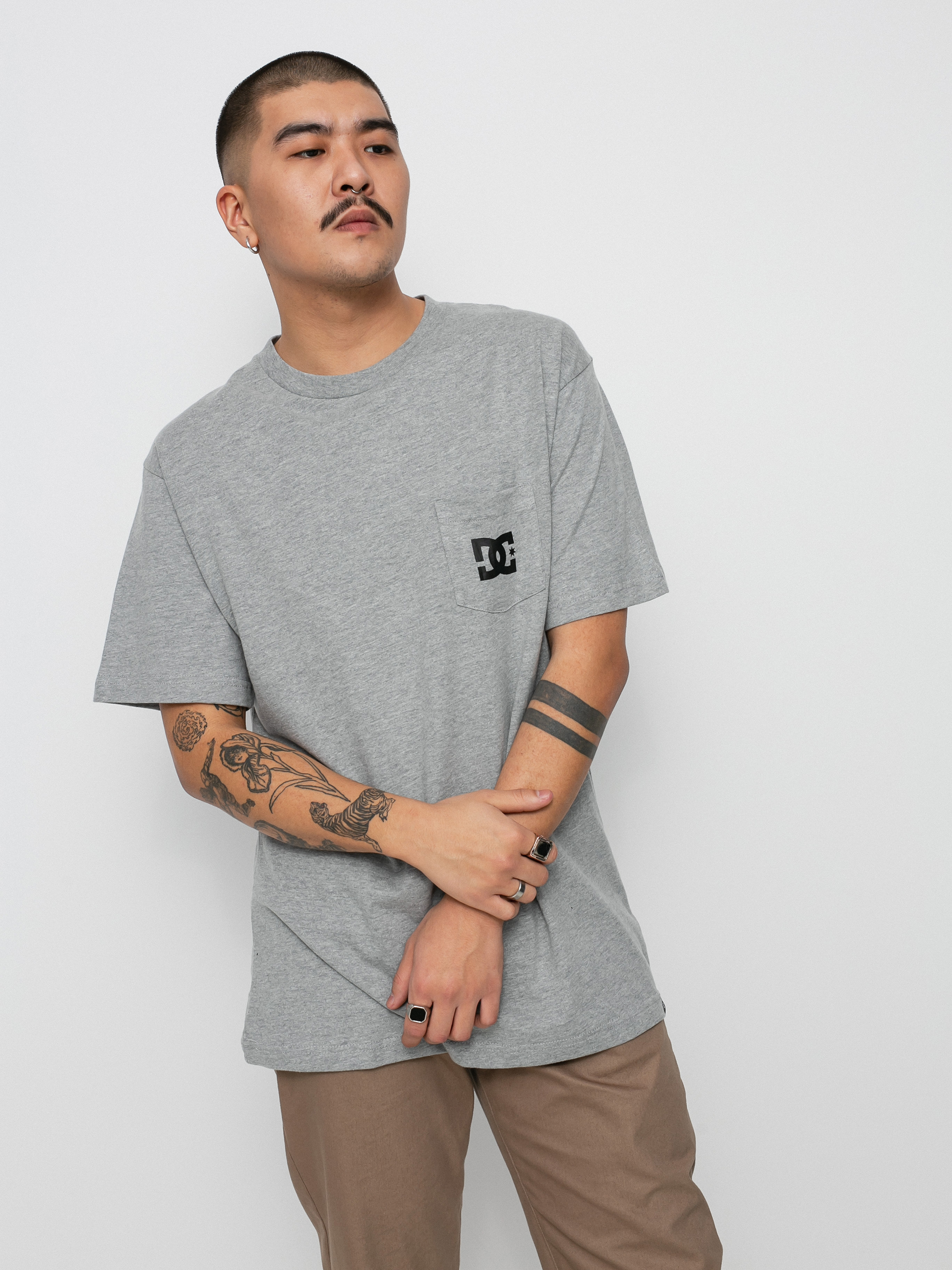 T-shirt DC Star Pocket (heather grey)