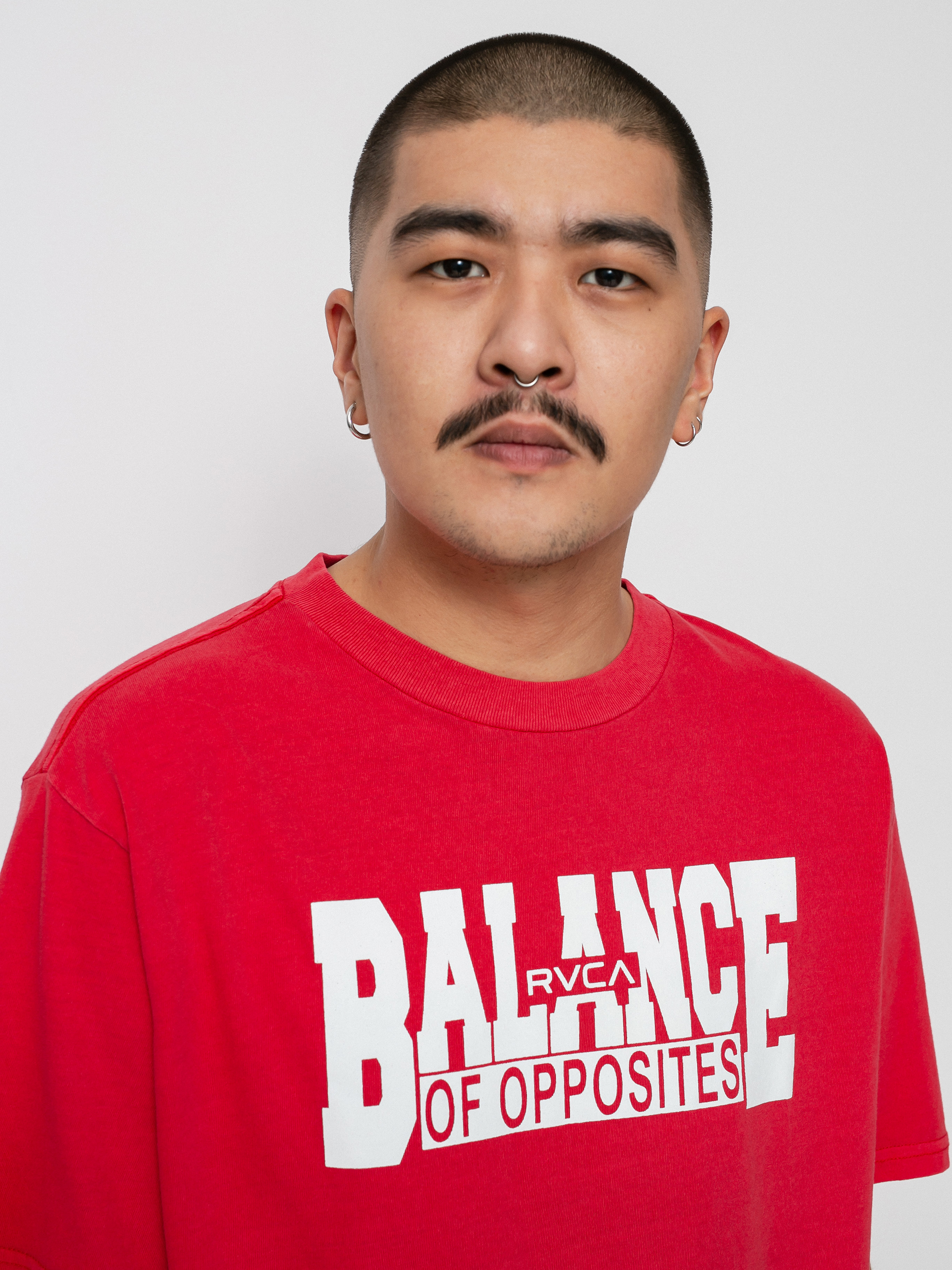 T-shirt RVCA Rvca Balance Block (cherry)