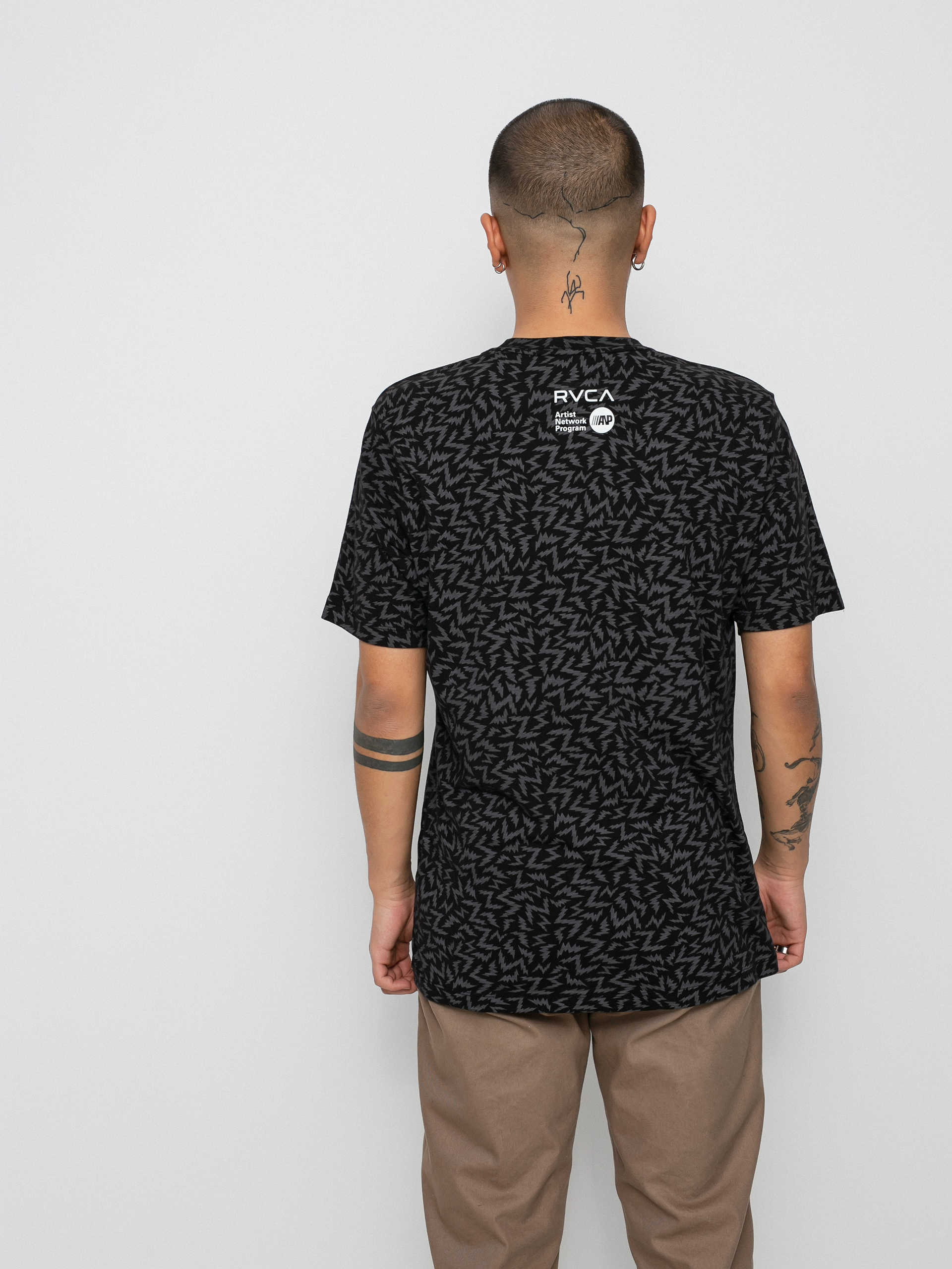 T-shirt RVCA Leines Bolt Allover (black)