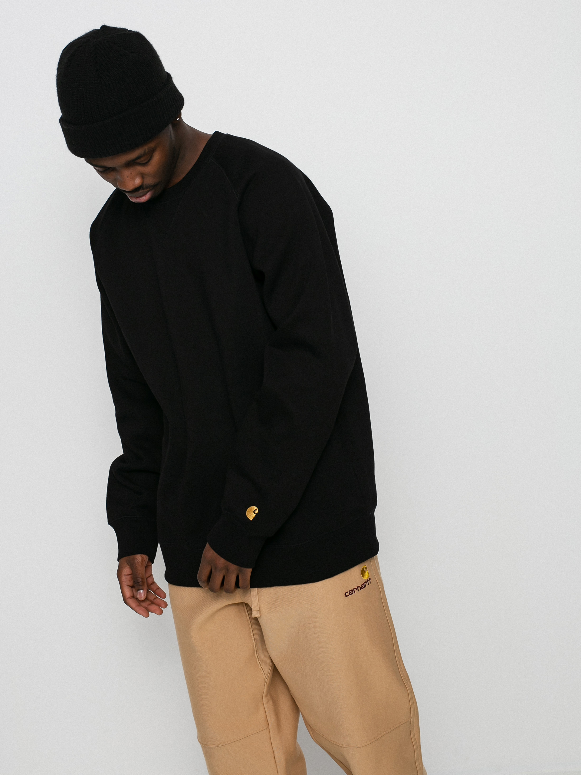 Bluza Carhartt WIP Chase (black/gold)