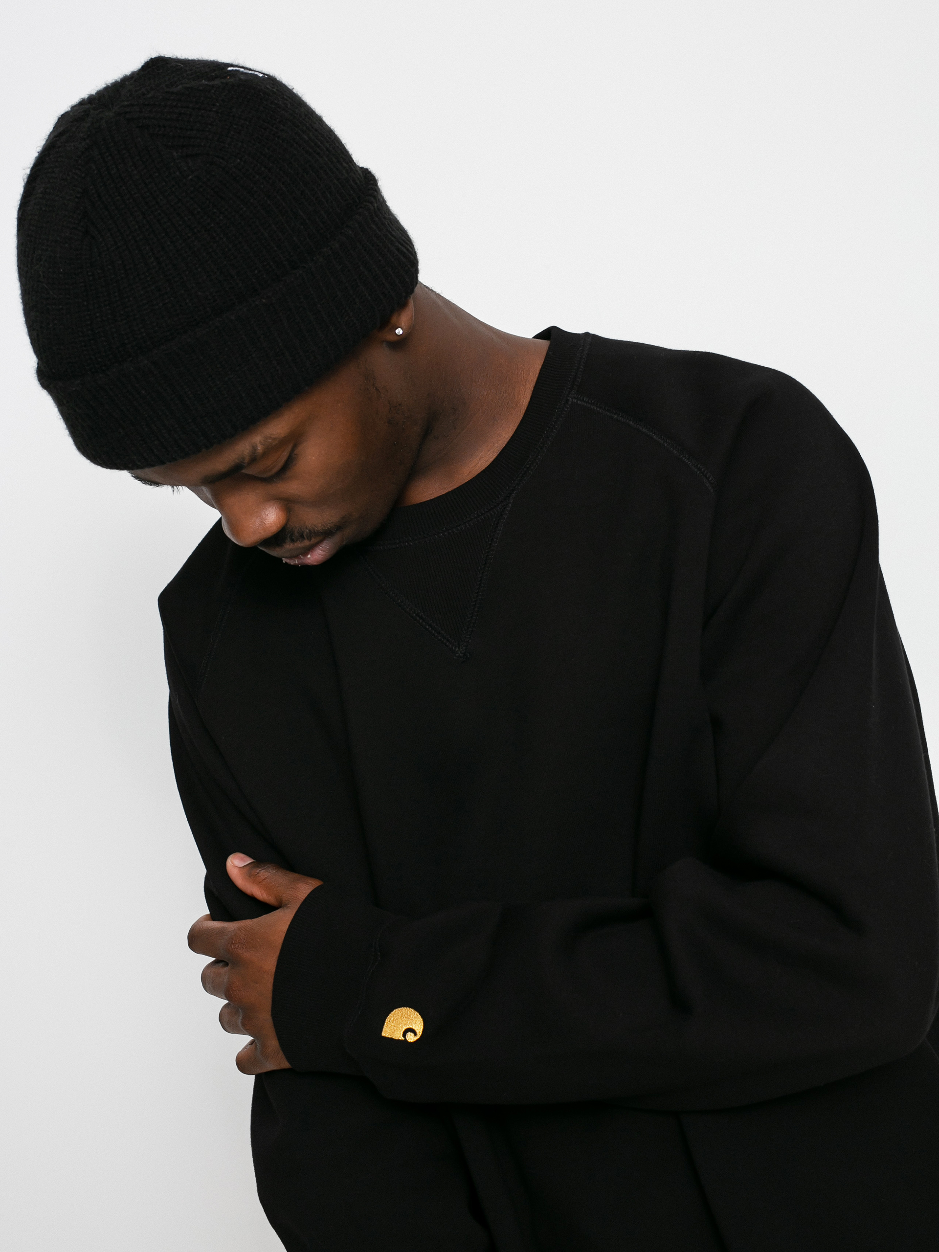 Bluza Carhartt WIP Chase (black/gold)