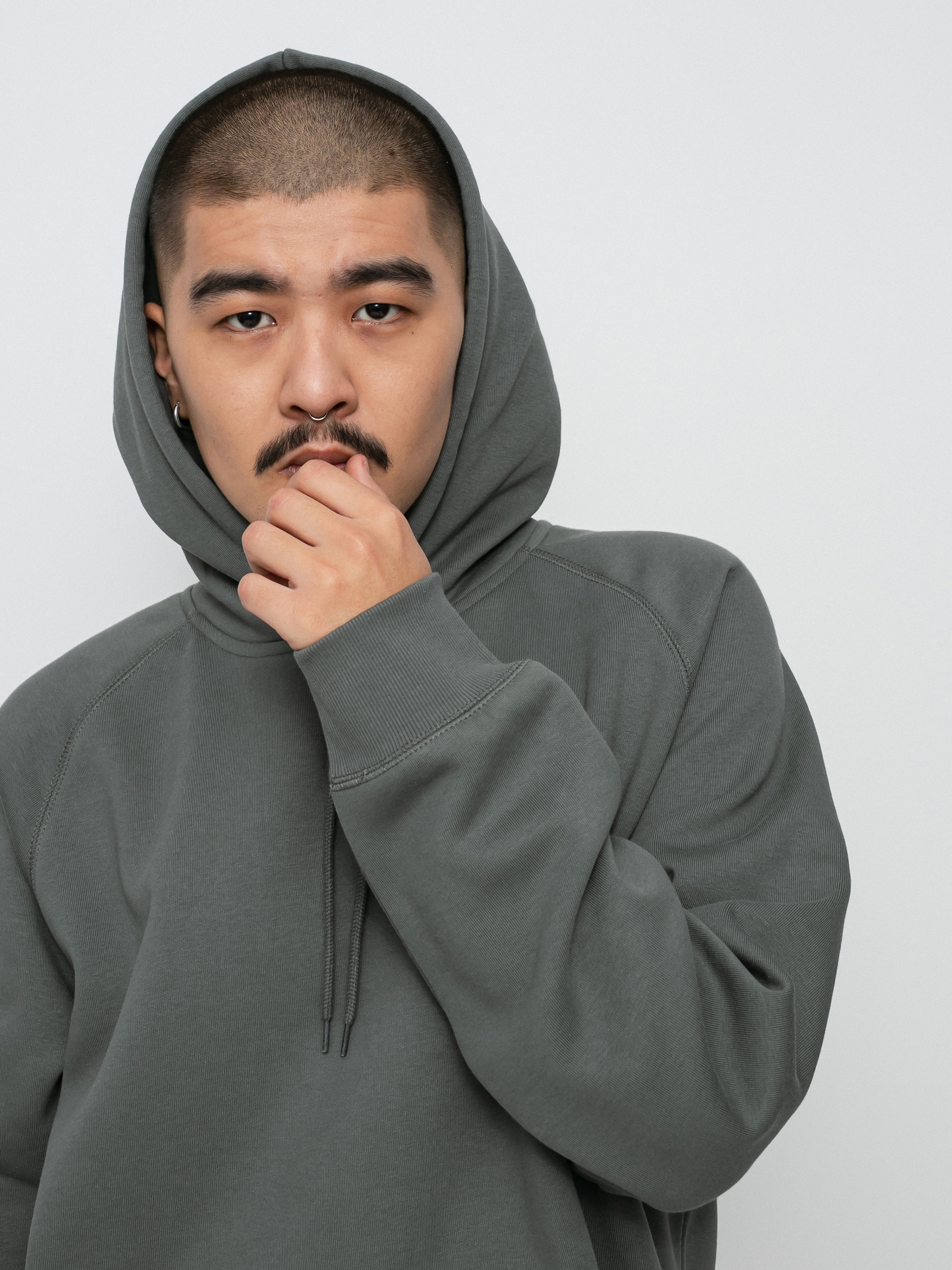 Bluza z kapturem Carhartt WIP Chase HD (thyme/gold)