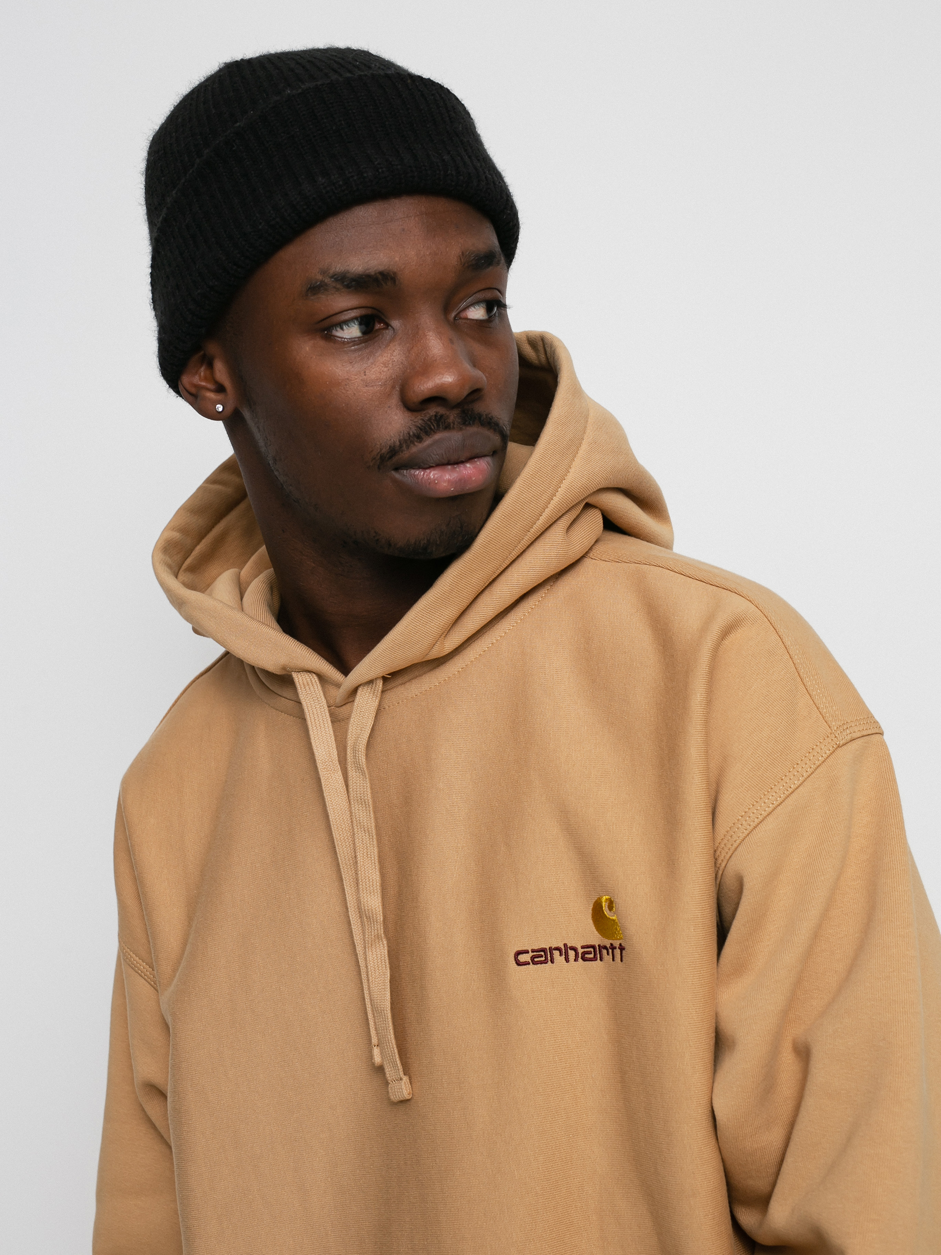 Bluza z kapturem Carhartt WIP American Script HD (dusty h brown)