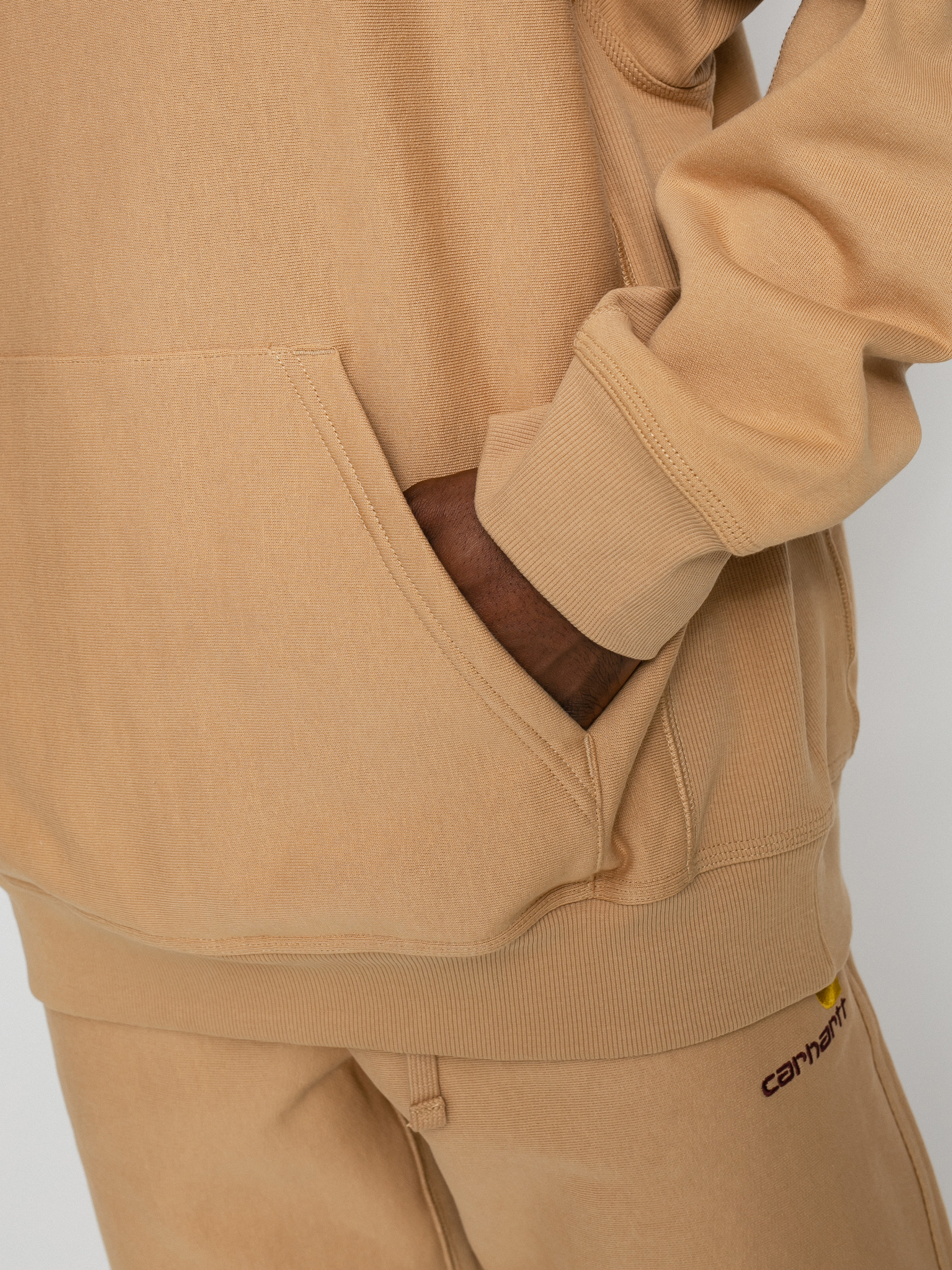 Bluza z kapturem Carhartt WIP American Script HD (dusty h brown)