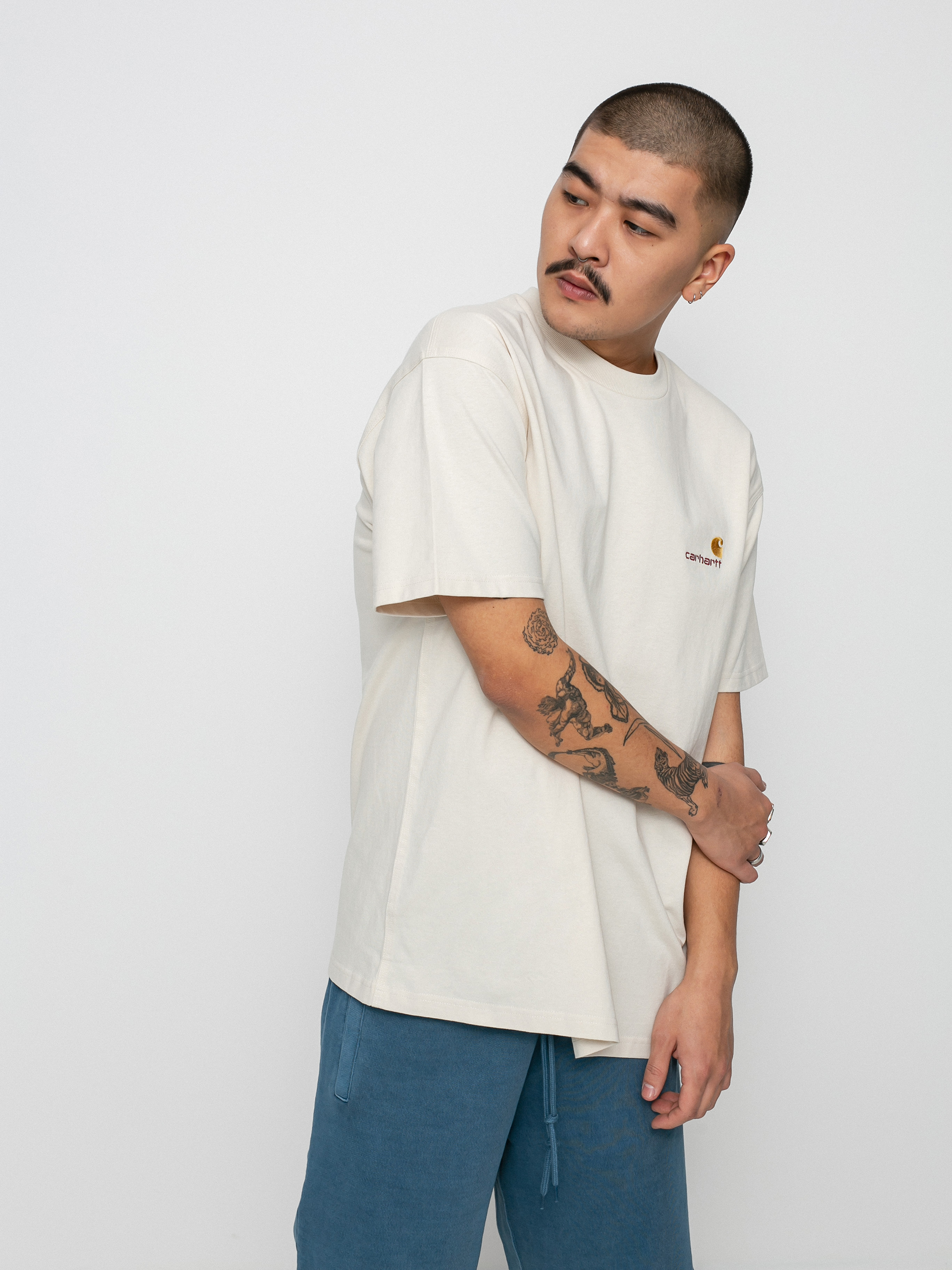 T-shirt Carhartt WIP American Script (natural)