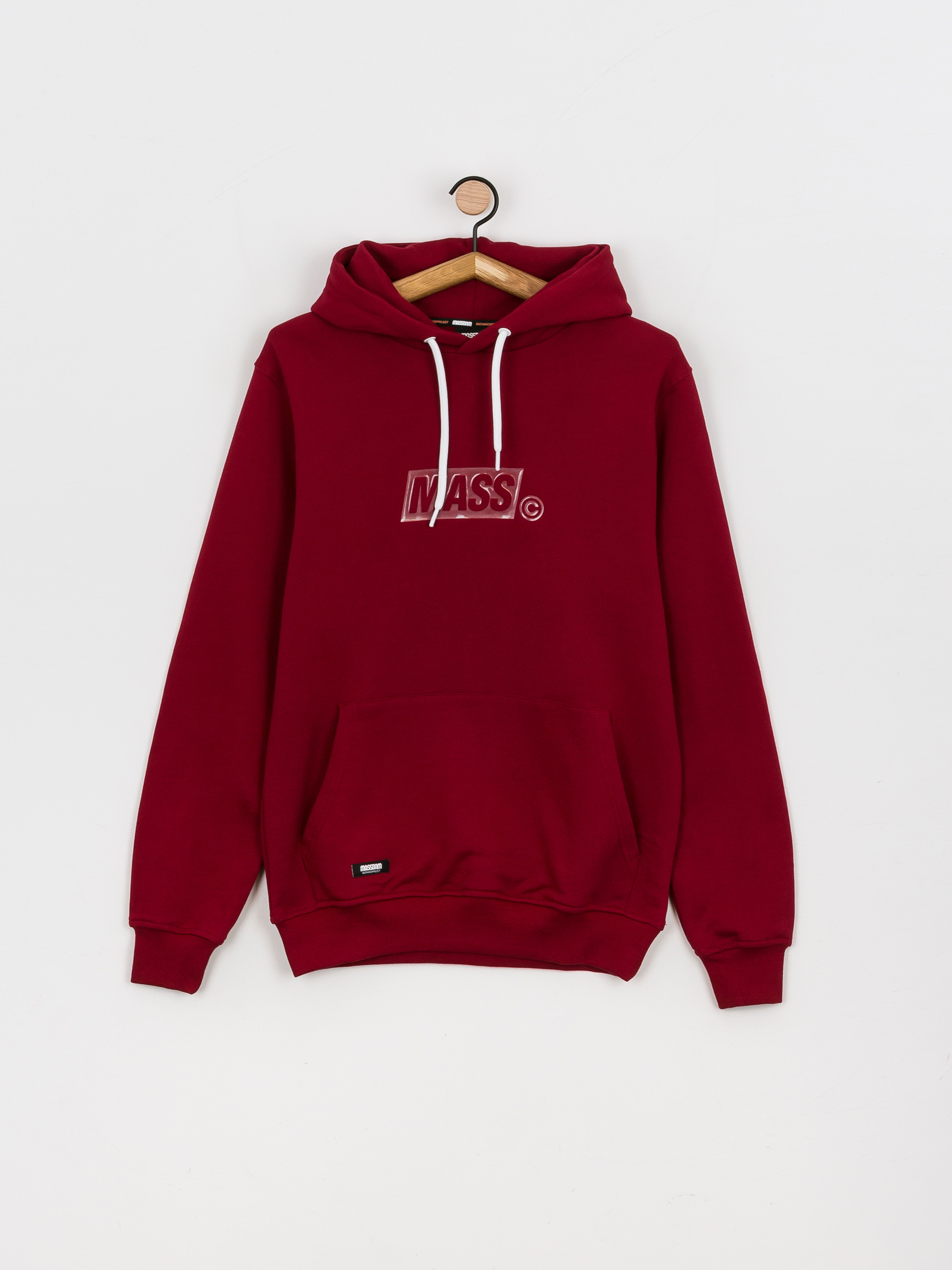 Bluza z kapturem MassDnm Box Light HD (claret)