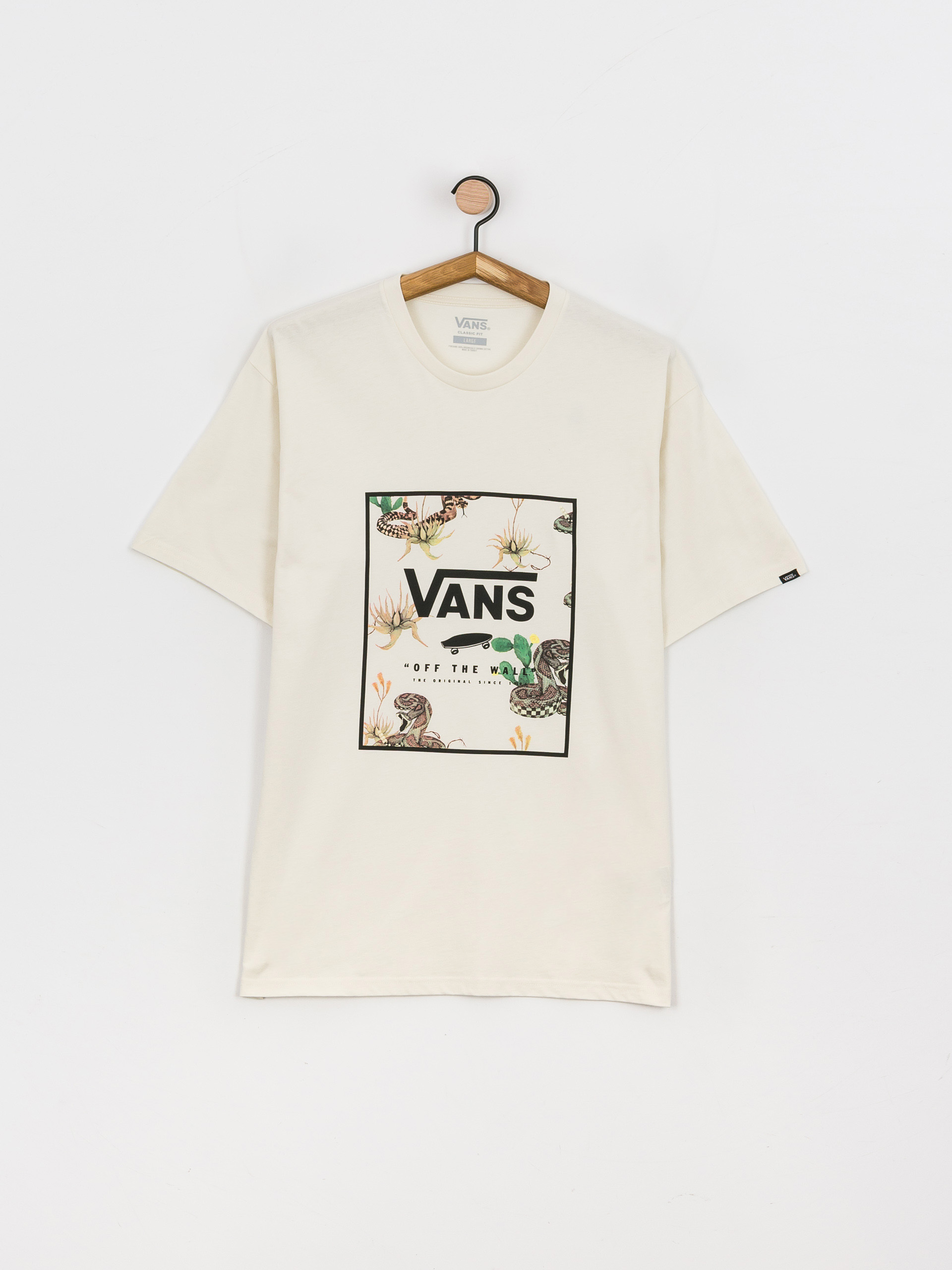 T-shirt Vans Classic Print Box (antique white/desert)