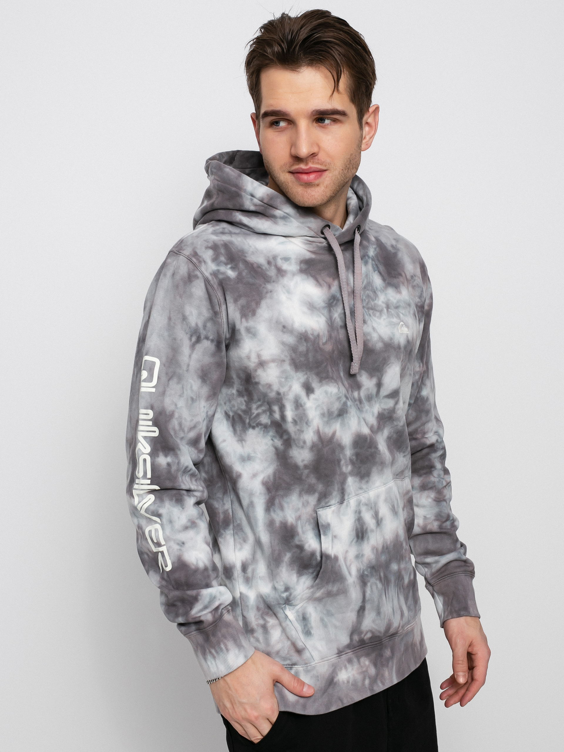 Bluza z kapturem Quiksilver Natural Cloudy HD (iron gate cloudy tie dye)