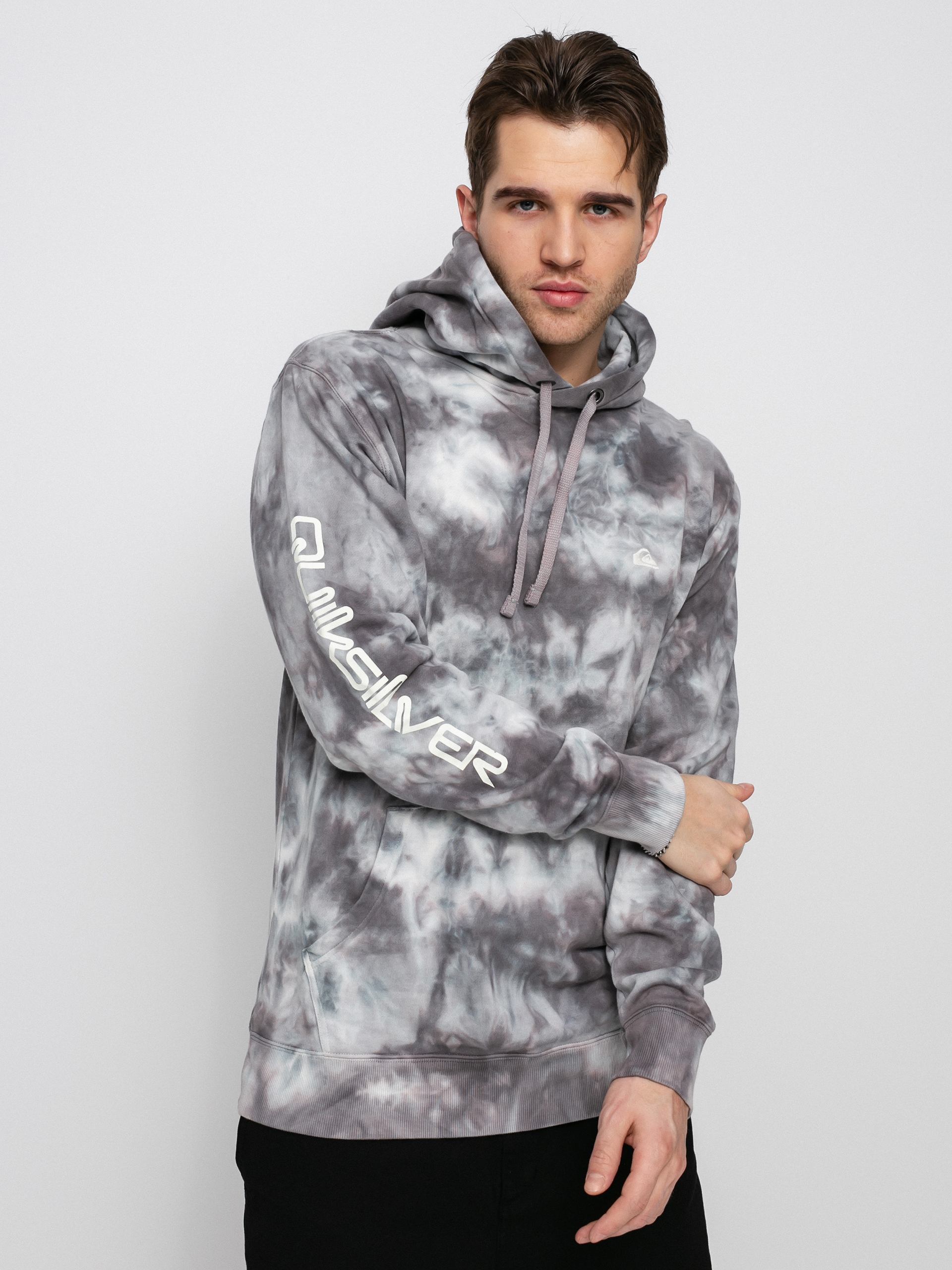 Bluza z kapturem Quiksilver Natural Cloudy HD (iron gate cloudy tie dye)
