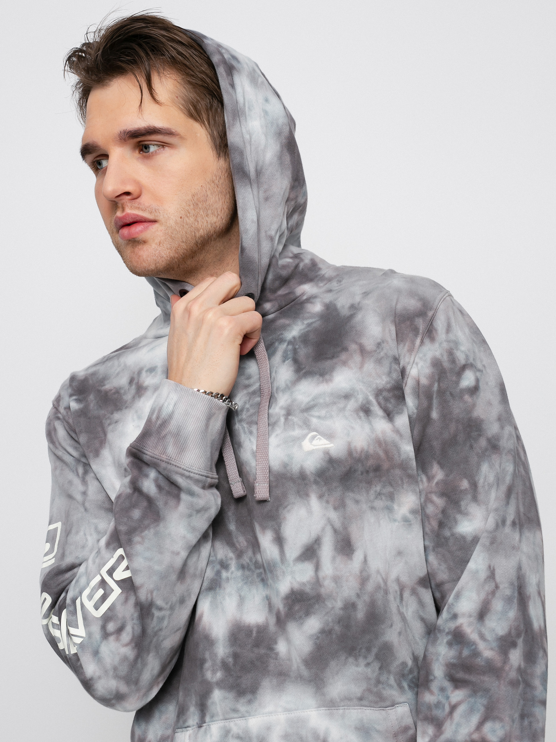 Bluza z kapturem Quiksilver Natural Cloudy HD (iron gate cloudy tie dye)