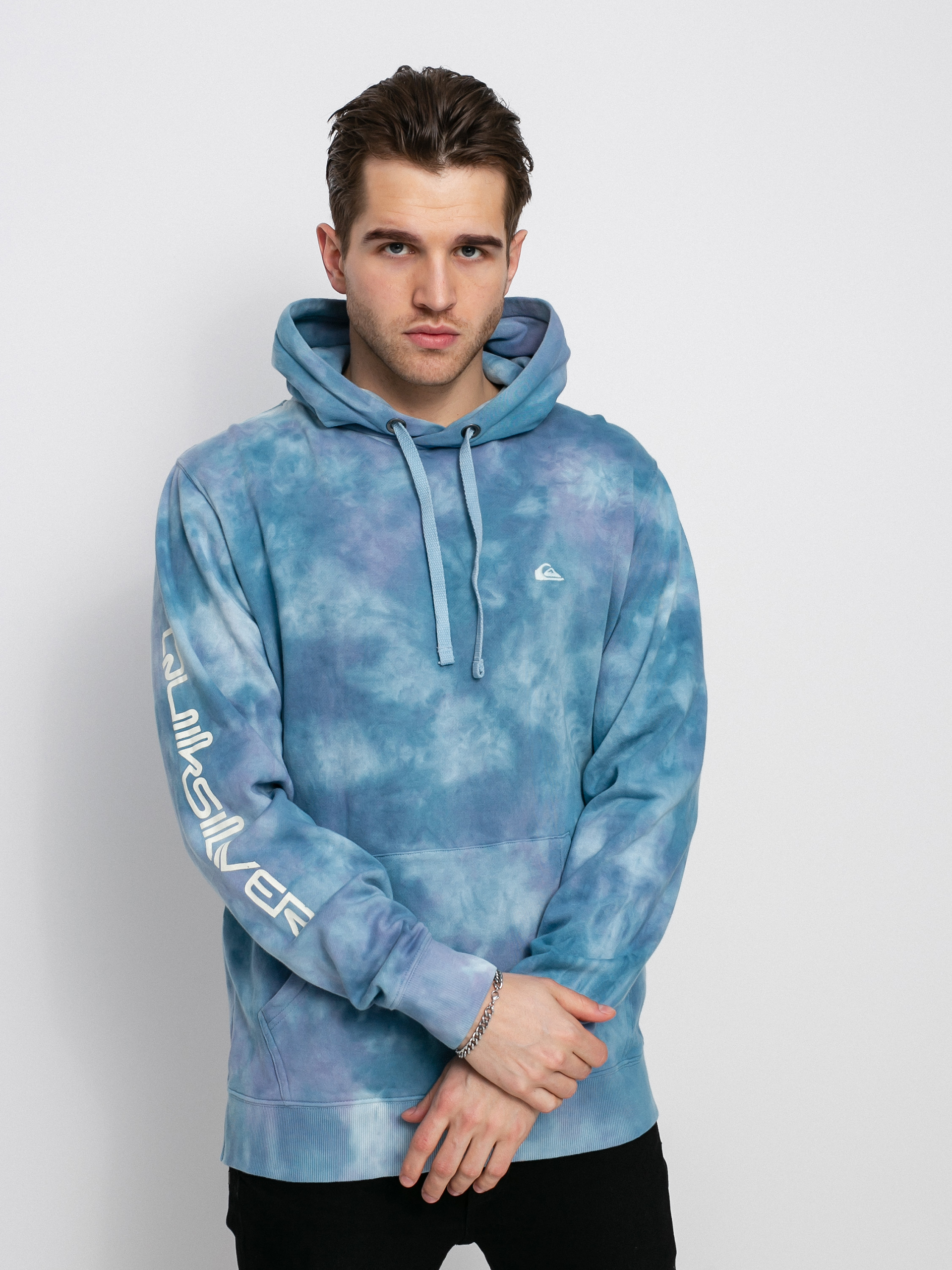 Bluza z kapturem Quiksilver Natural Cloudy HD (airy blue cloudy tie dye)