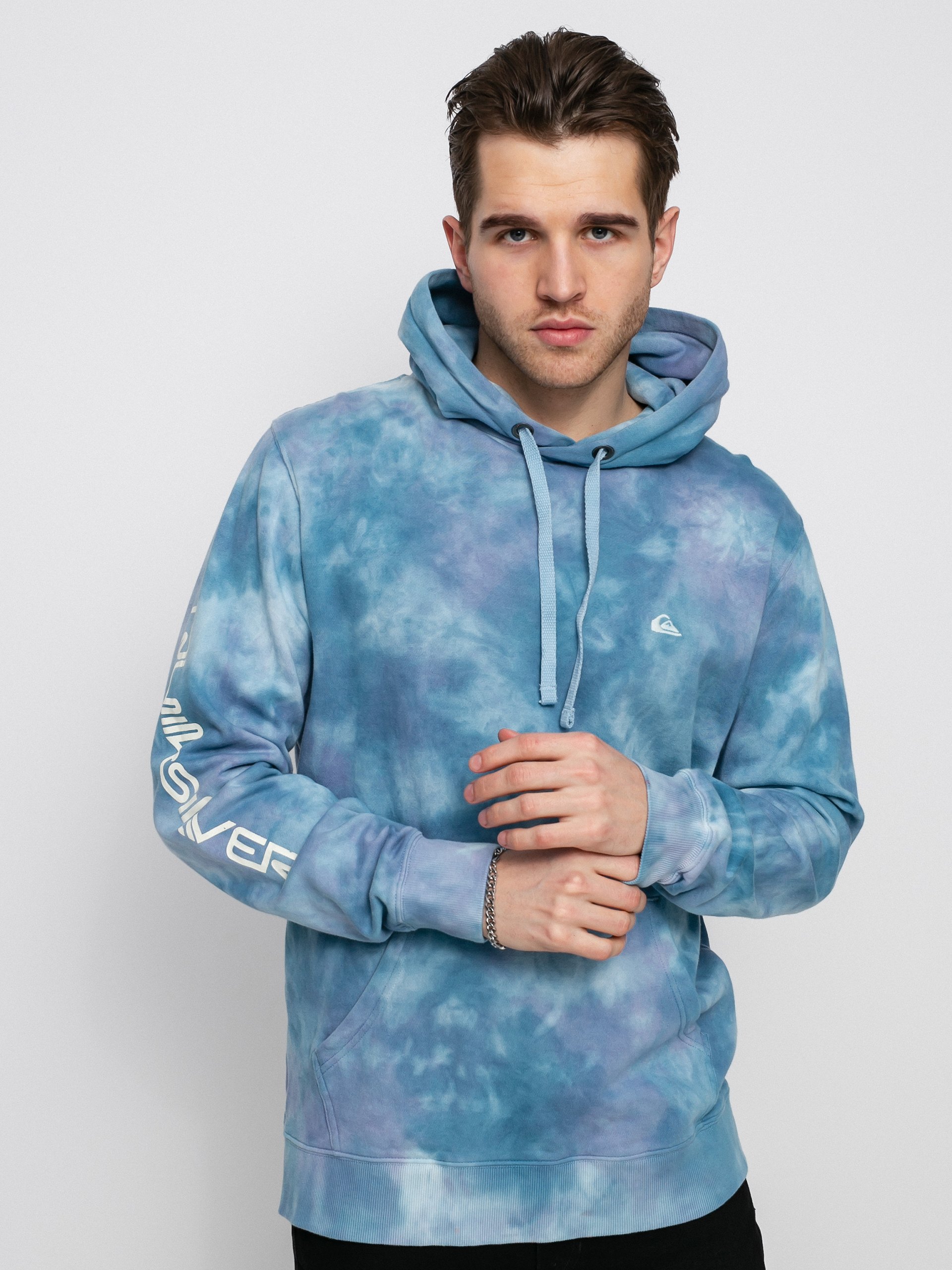 Bluza z kapturem Quiksilver Natural Cloudy HD (airy blue cloudy tie dye)