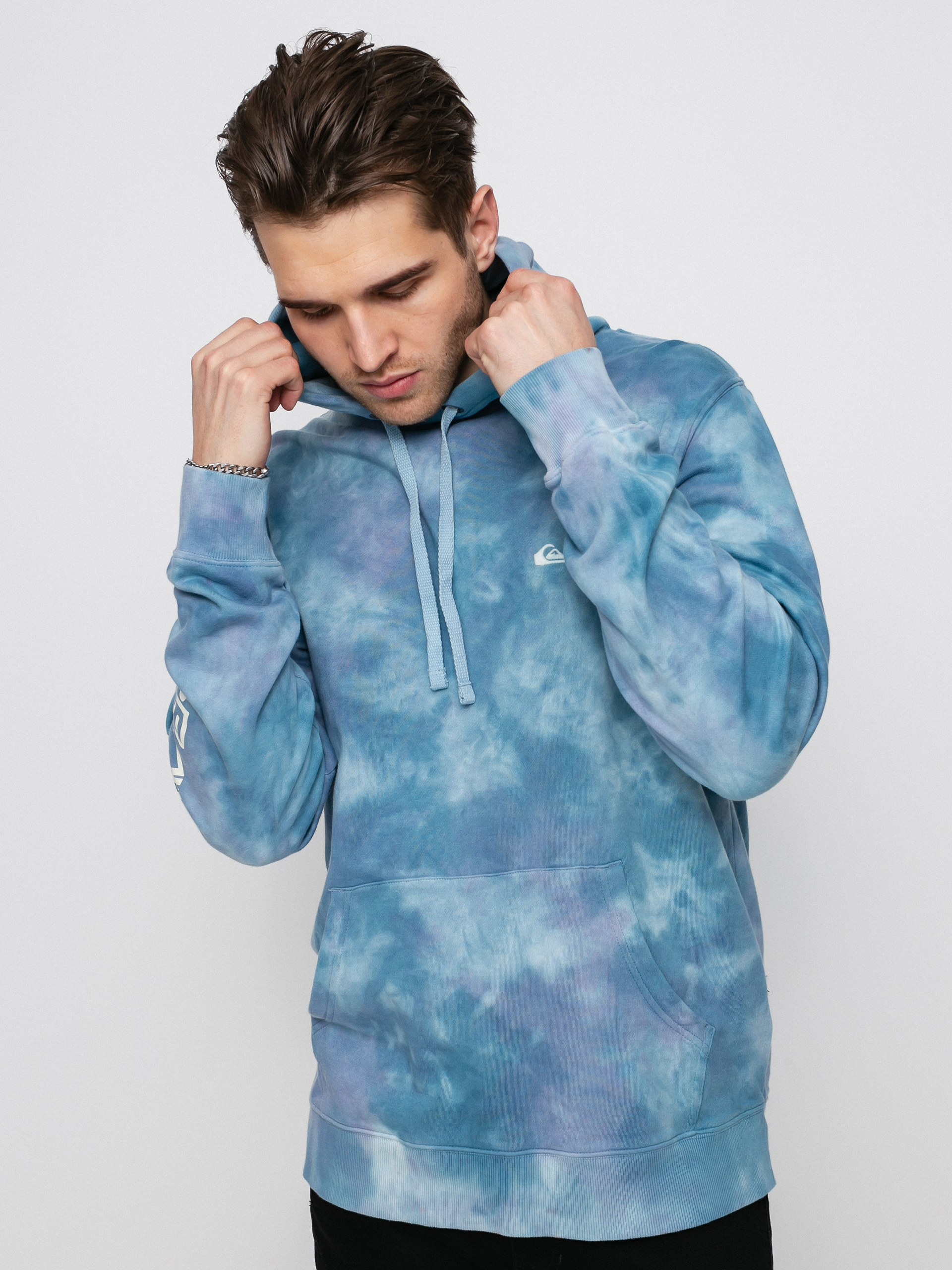 Bluza z kapturem Quiksilver Natural Cloudy HD (airy blue cloudy tie dye)