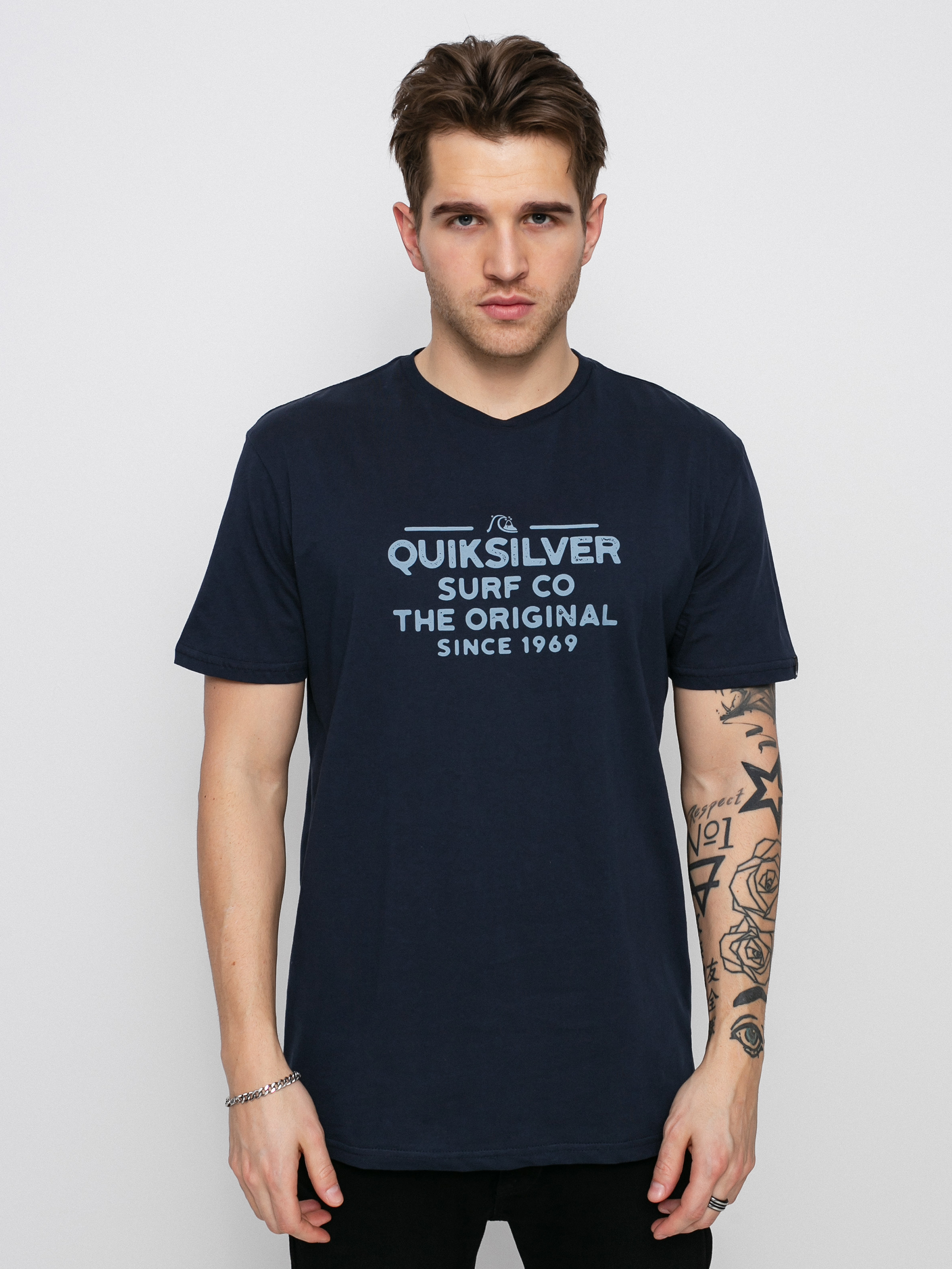 T-shirt Quiksilver Feeding Line (navy blazer)