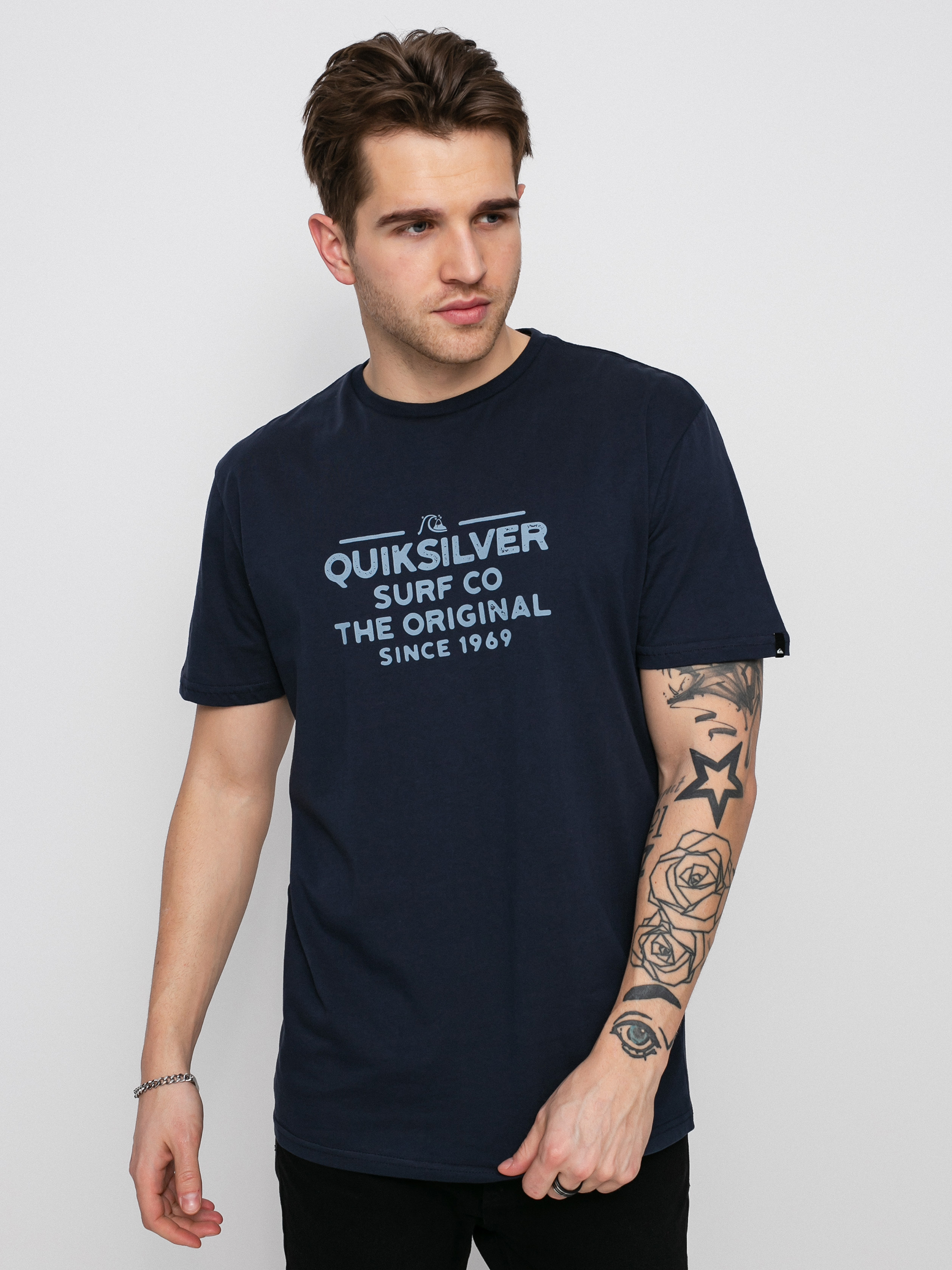 T-shirt Quiksilver Feeding Line (navy blazer)