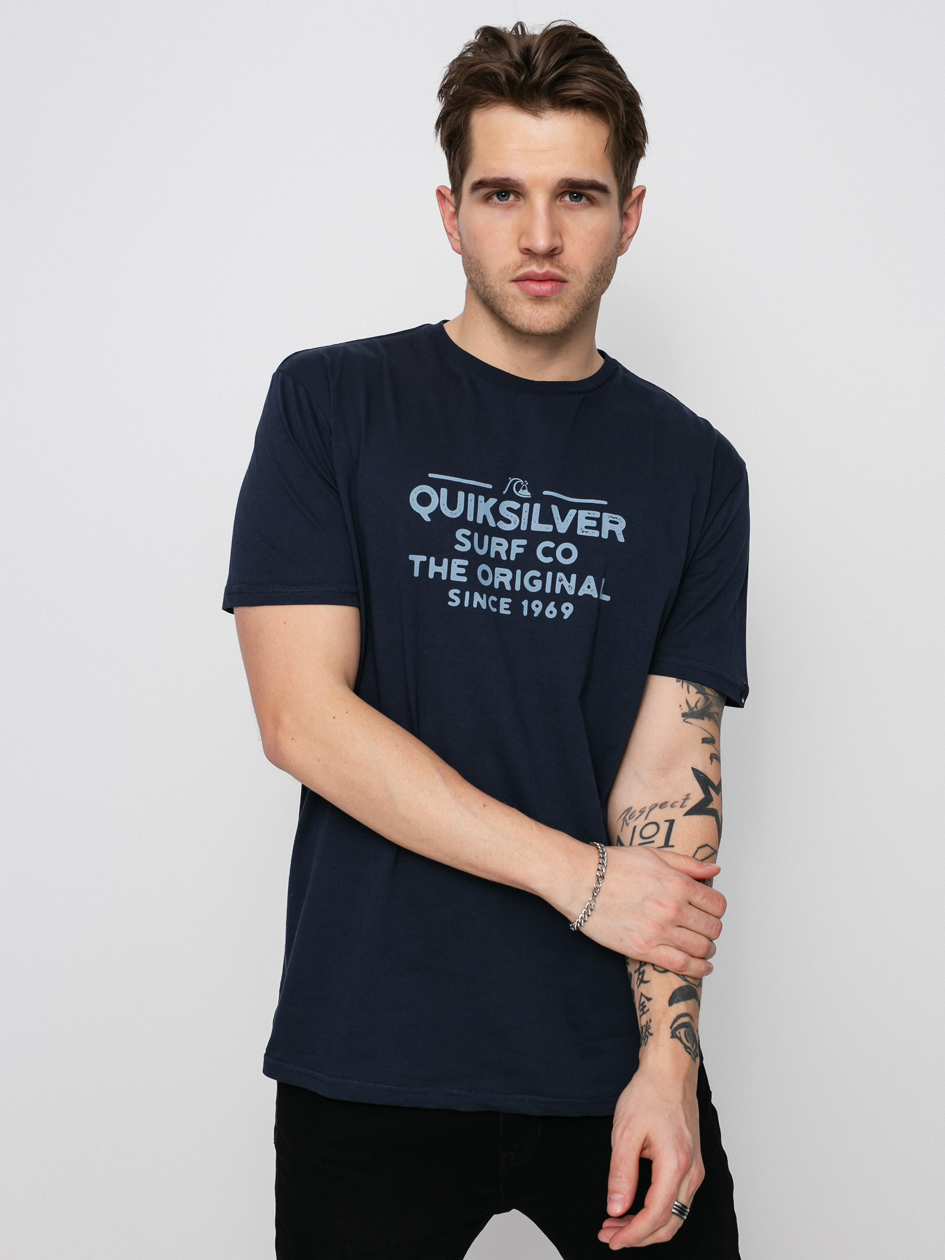 T-shirt Quiksilver Feeding Line (navy blazer)