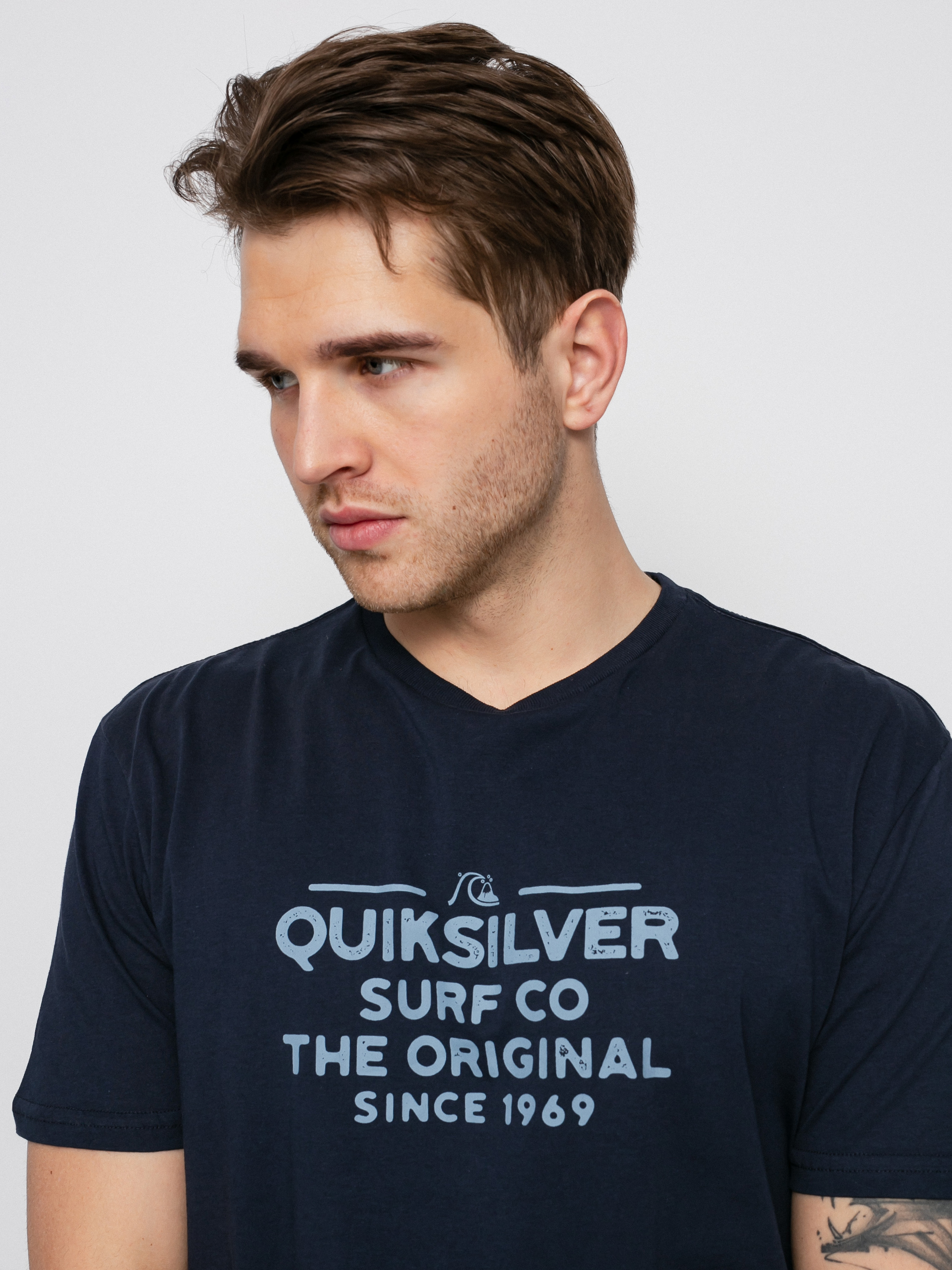 T-shirt Quiksilver Feeding Line (navy blazer)
