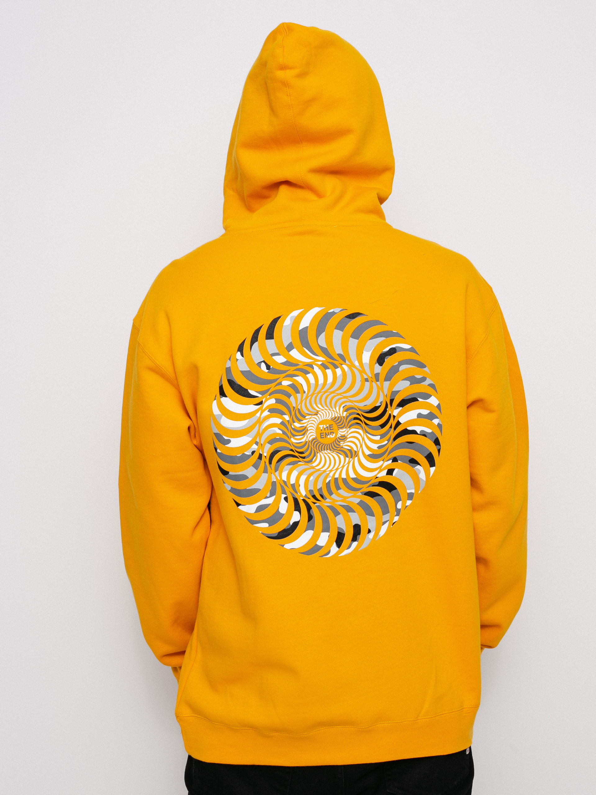 Bluza z kapturem Spitfire Camo Classic HD (new gold)