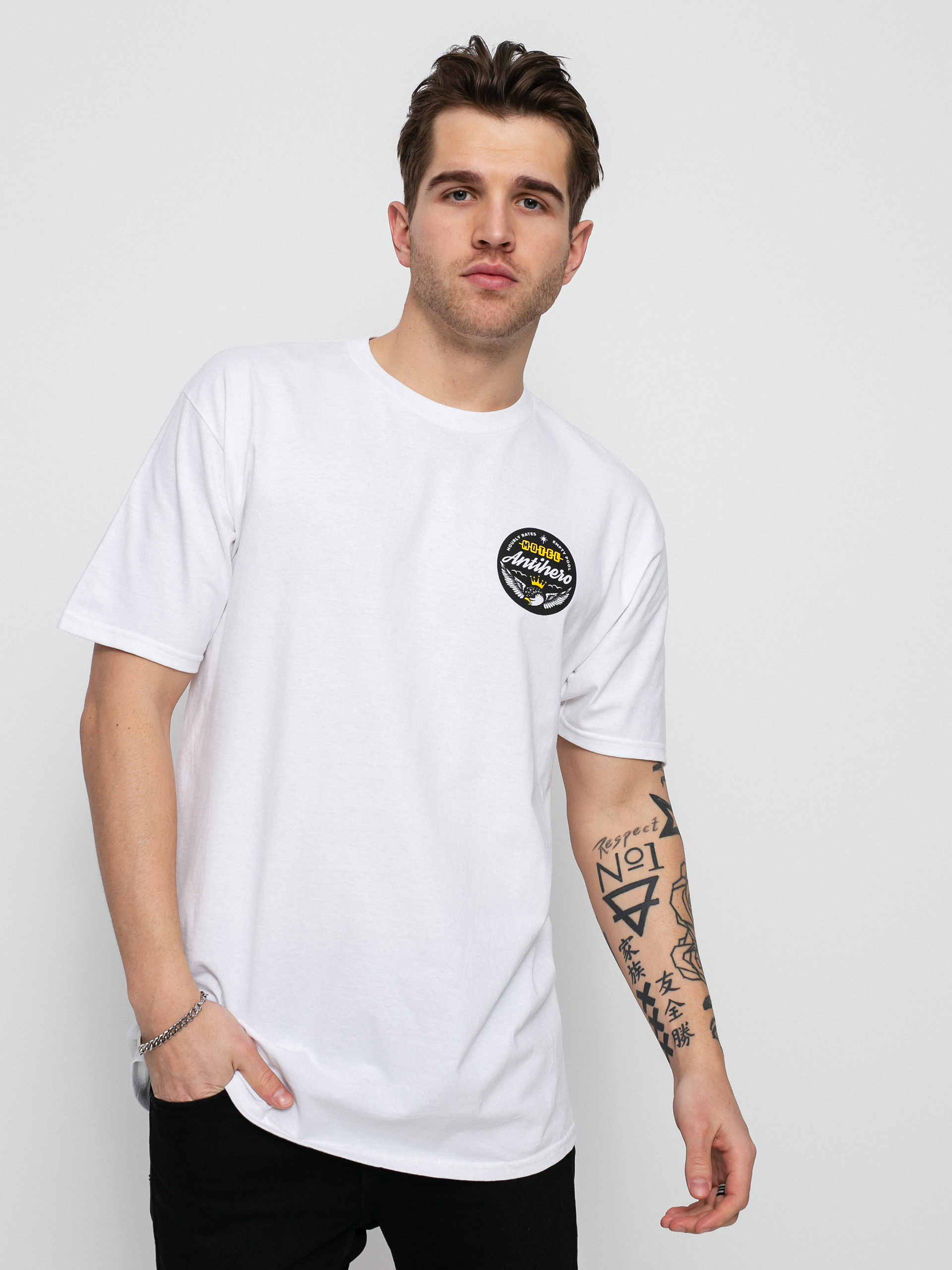 T-shirt Antihero Motel 18 (white/yellow)
