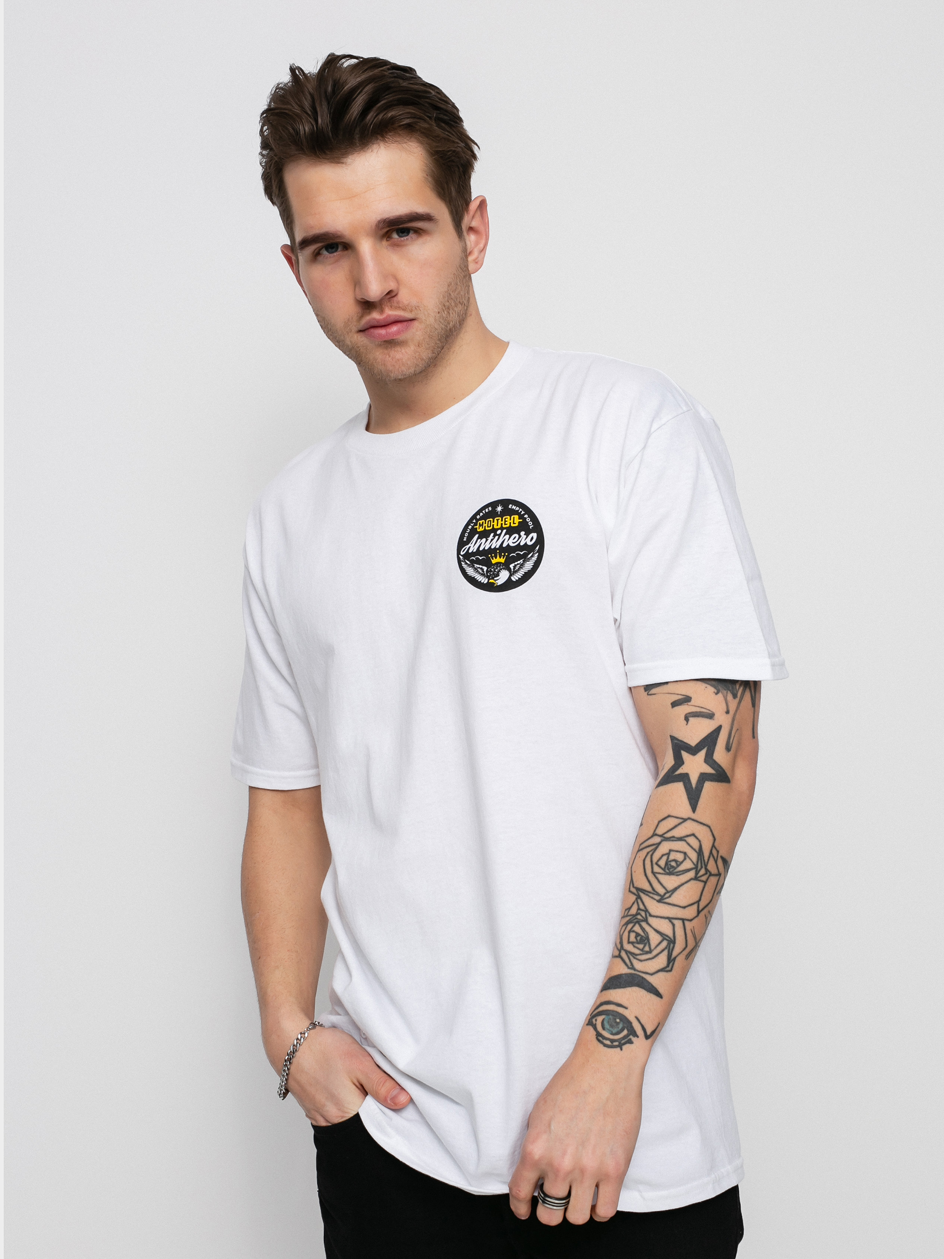 T-shirt Antihero Motel 18 (white/yellow)