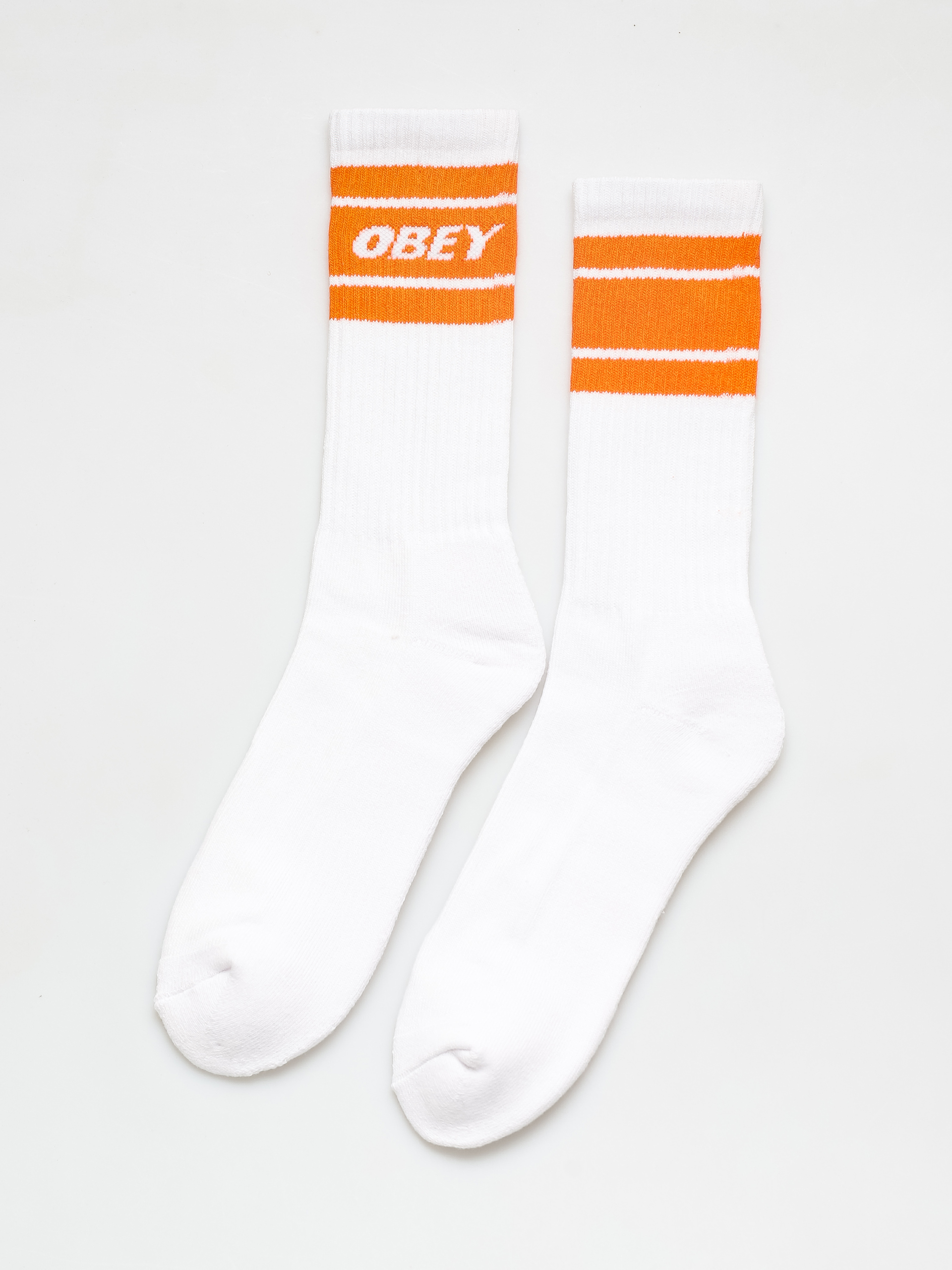 Skarpetki OBEY Cooper II (white/magma orange)