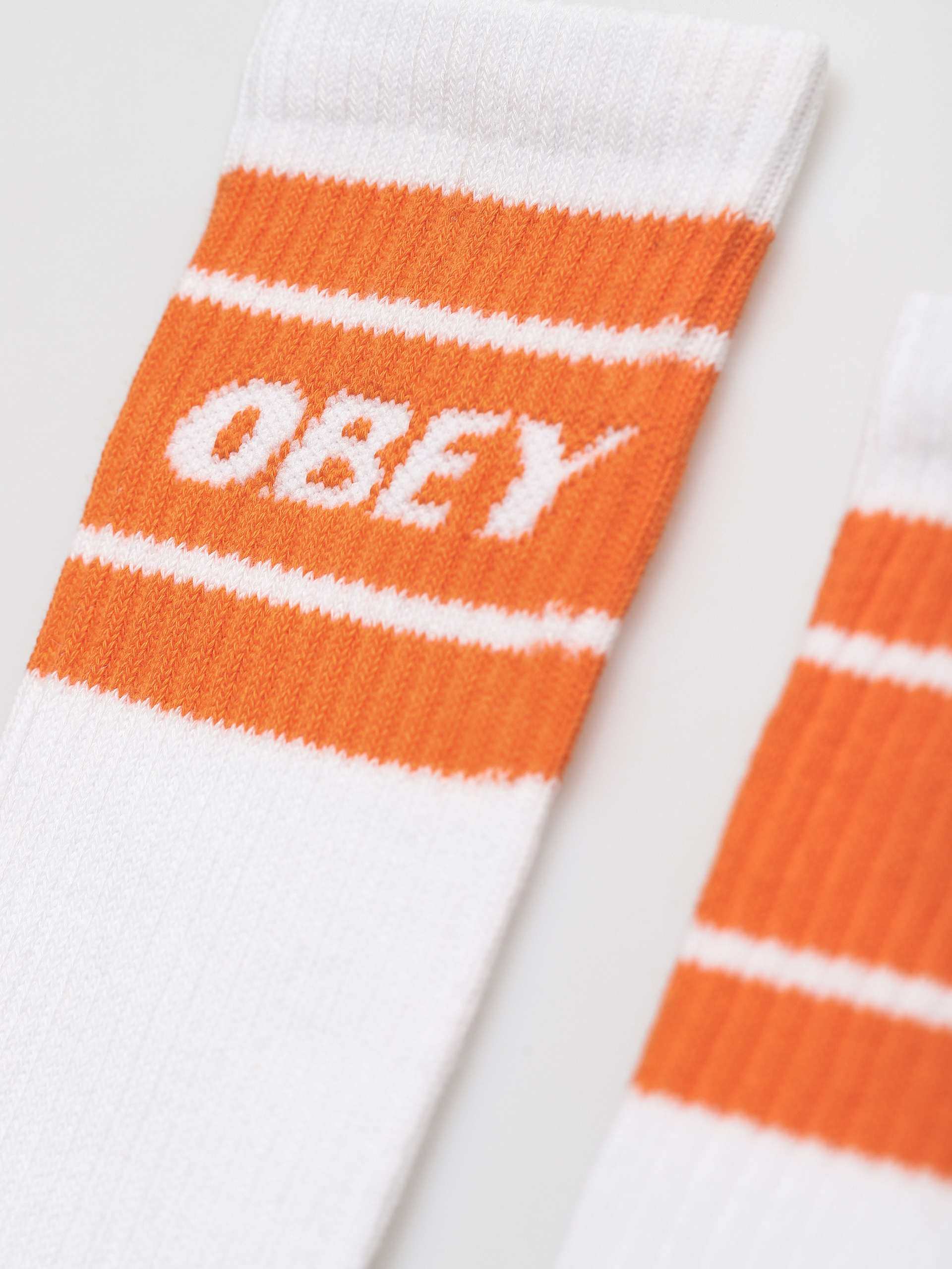 Skarpetki OBEY Cooper II (white/magma orange)