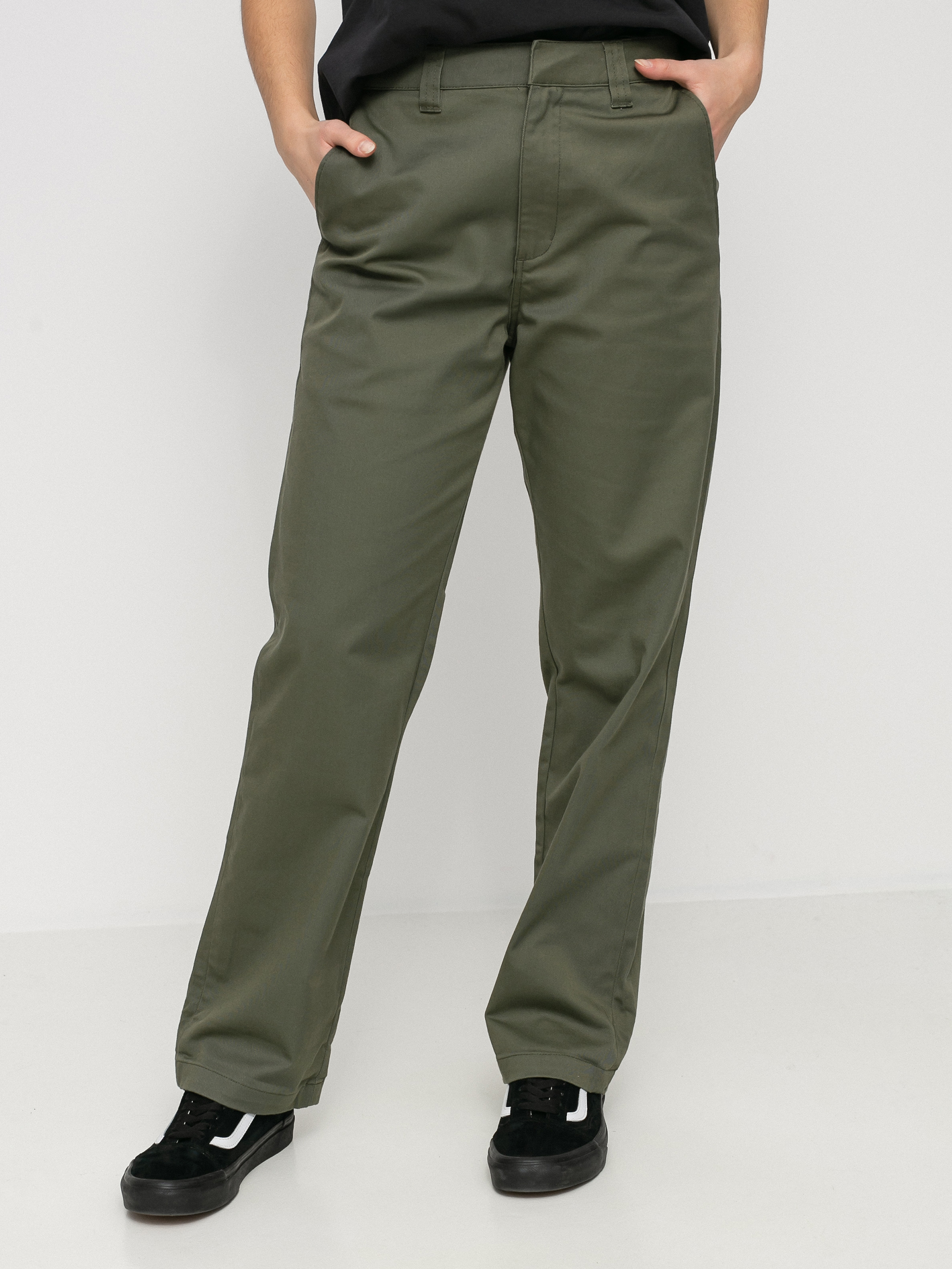 Spodnie Volcom Frochickie Boyfriend Wmn (army green combo)
