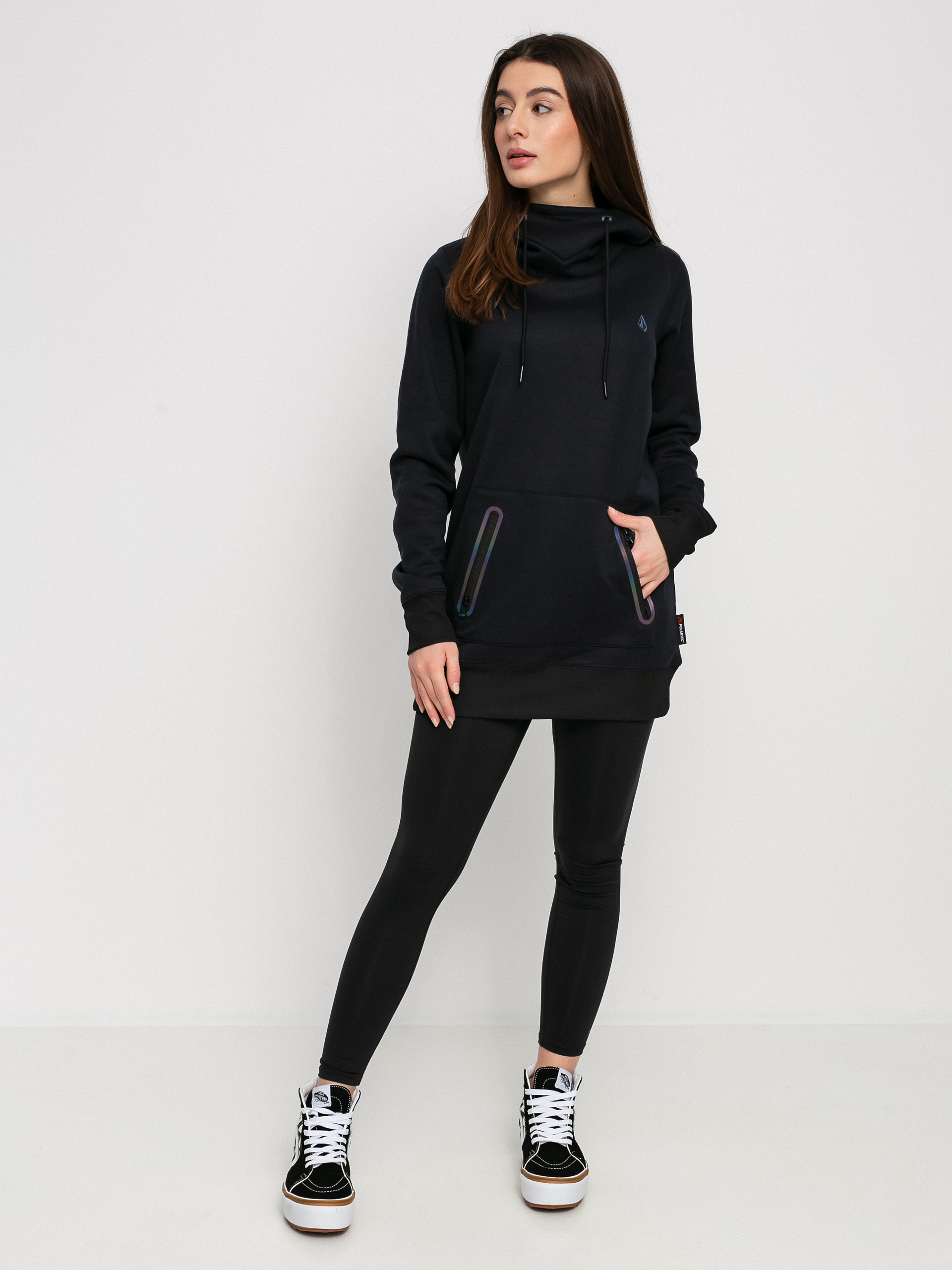 Bluza z kapturem Volcom Polartec Ridin HD Wmn (black)
