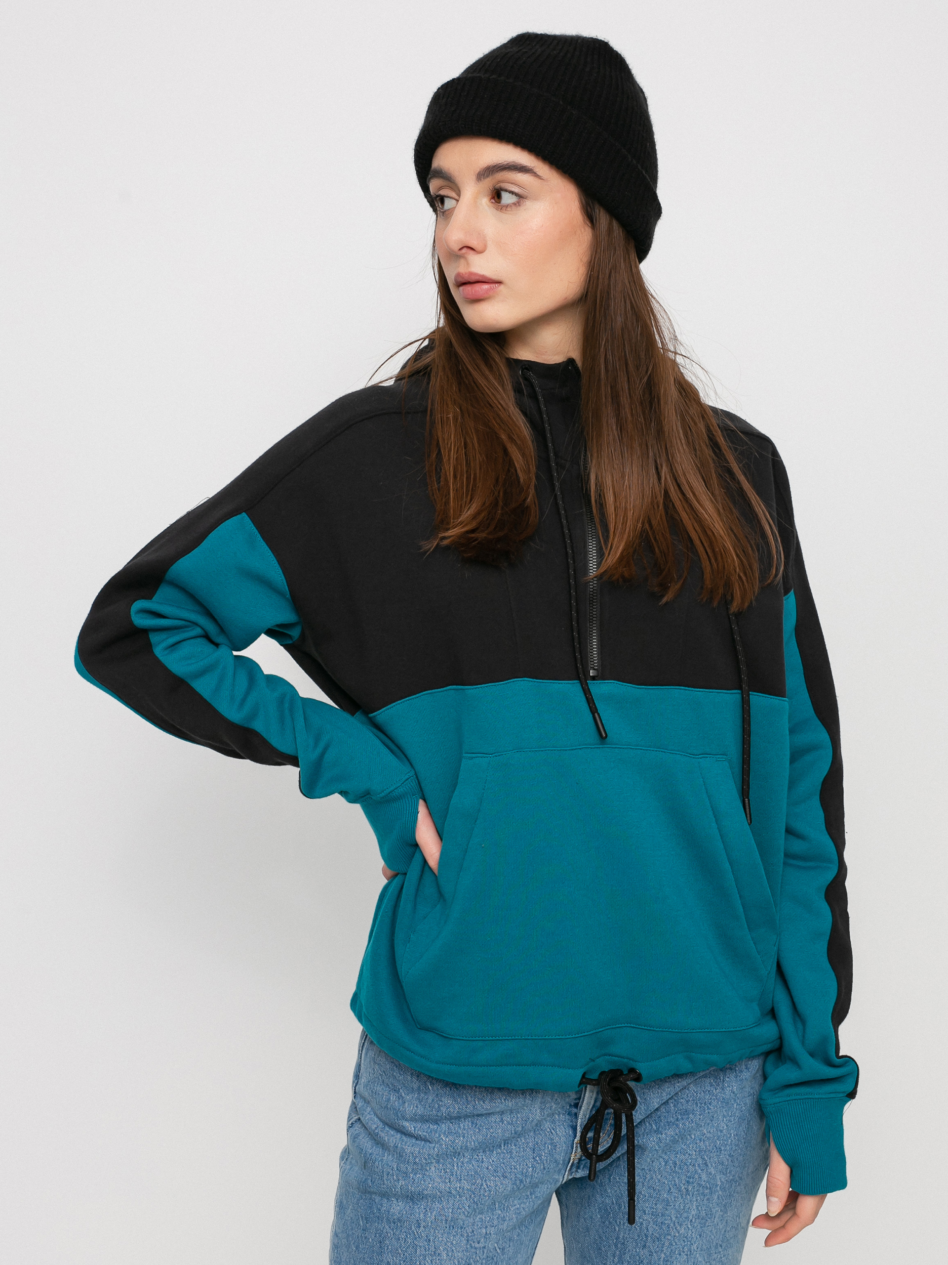 Bluza z kapturem Volcom Vlcm Anorak HD Wmn (glacier blue)