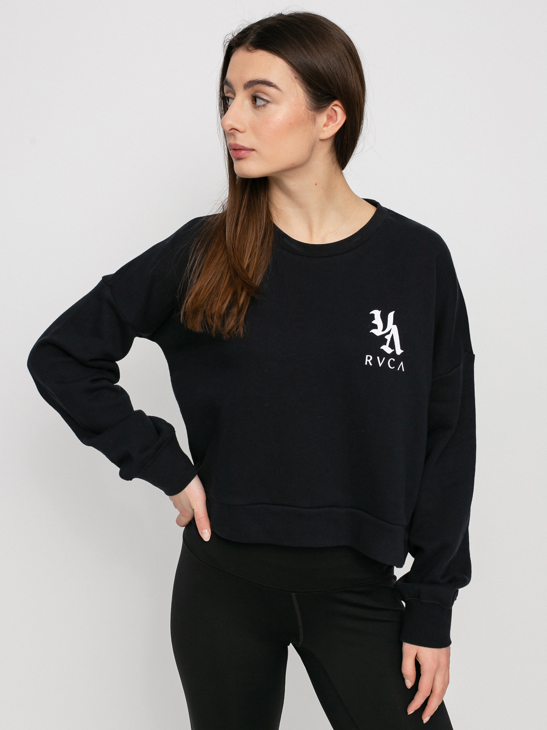 Bluza z kapturem RVCA Va Vibes HD Wmn (washed black)