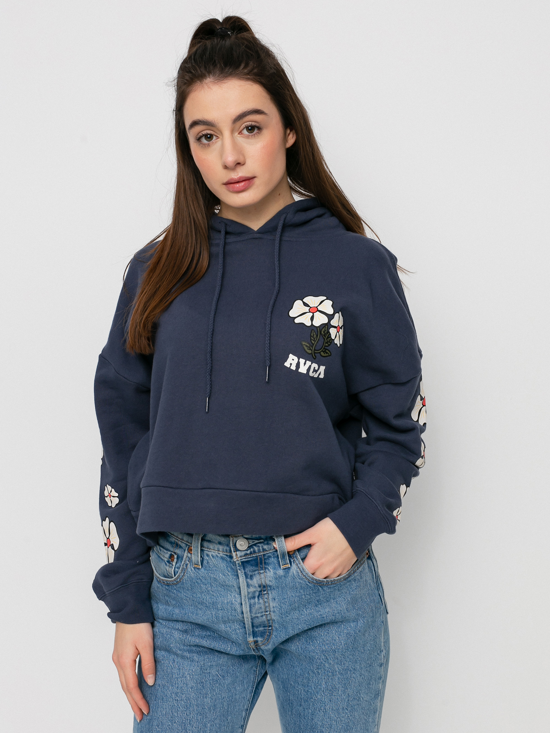 Bluza z kapturem RVCA Soft At Heart HD Wmn (moody blue)