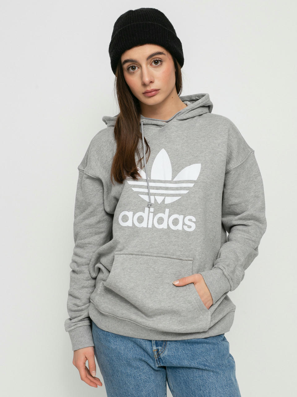 Bluza z kapturem adidas Originals Trf HD Wmn (medium grey heather)