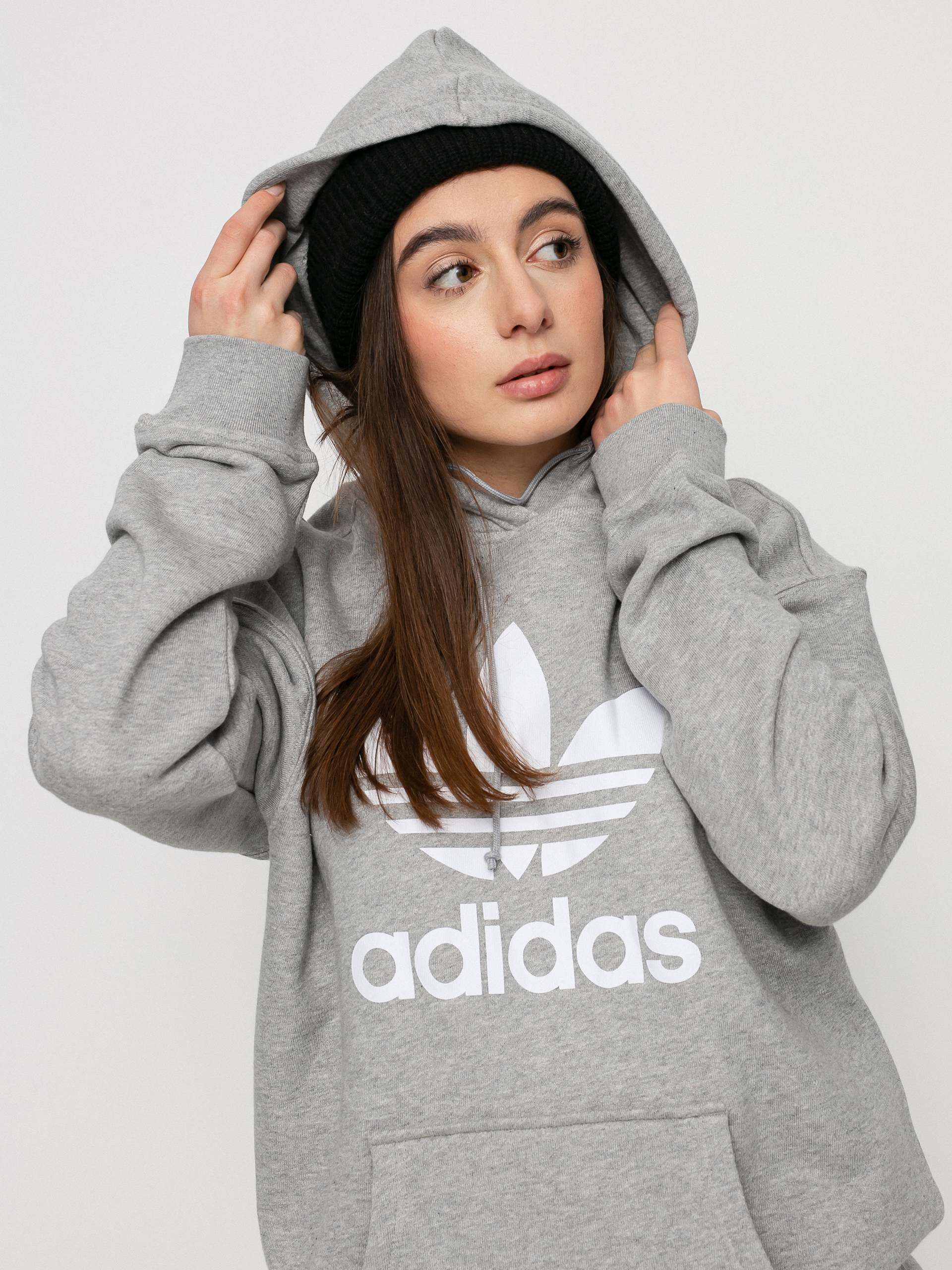 Bluza z kapturem adidas Originals Trf HD Wmn (medium grey heather)
