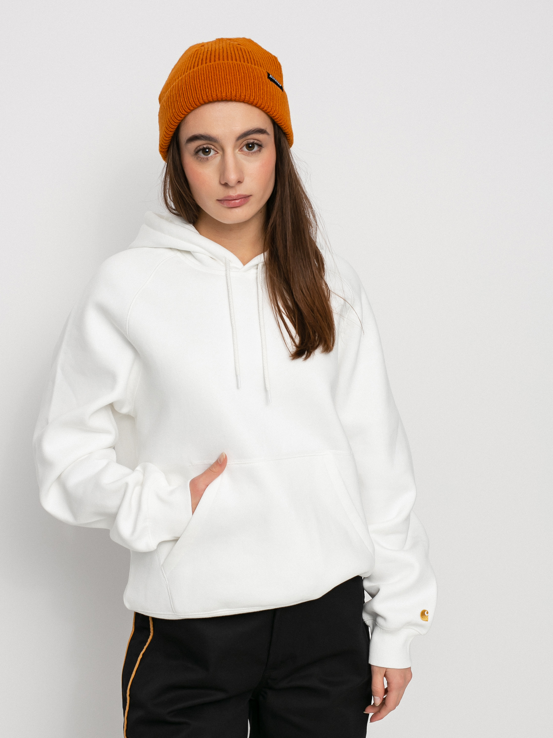 Bluza z kapturem Carhartt WIP Chase HD Wmn (wax/gold)