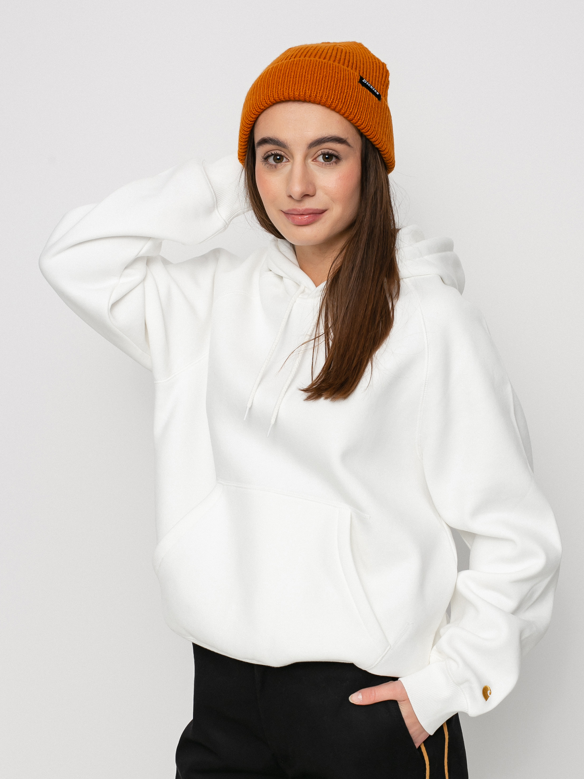 Bluza z kapturem Carhartt WIP Chase HD Wmn (wax/gold)