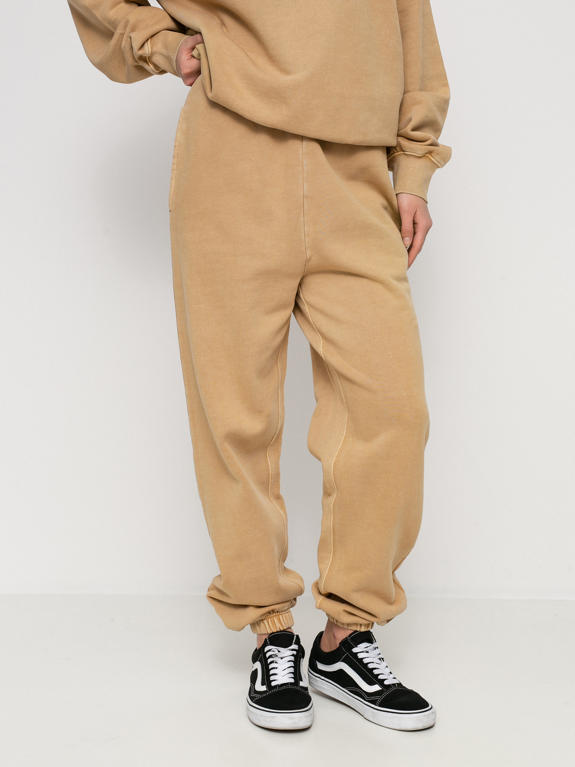 Spodnie Carhartt WIP Nelson Wmn (dusty h brown)