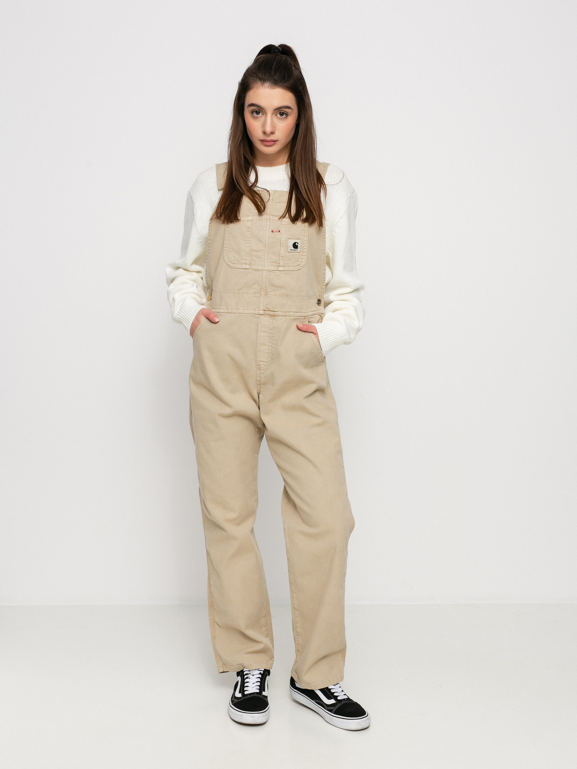 Spodnie Carhartt WIP Bib Overall Wmn (dusty h brown)