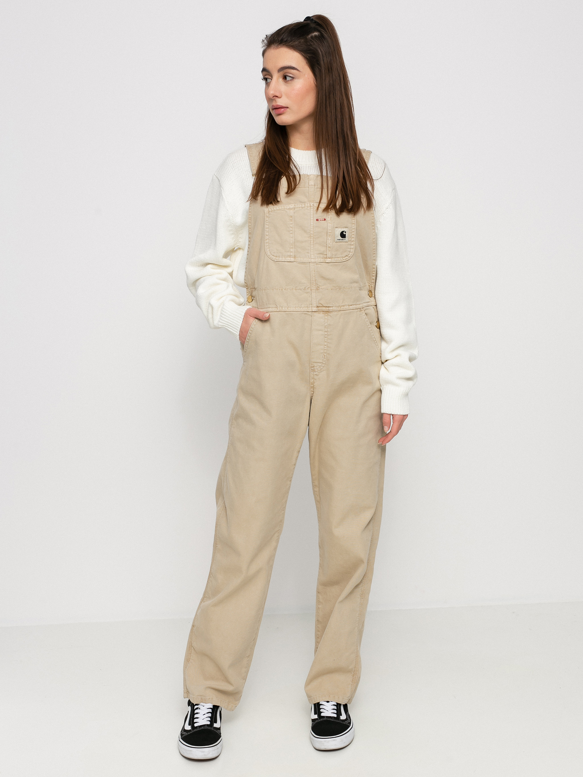 Spodnie Carhartt WIP Bib Overall Wmn (dusty h brown)