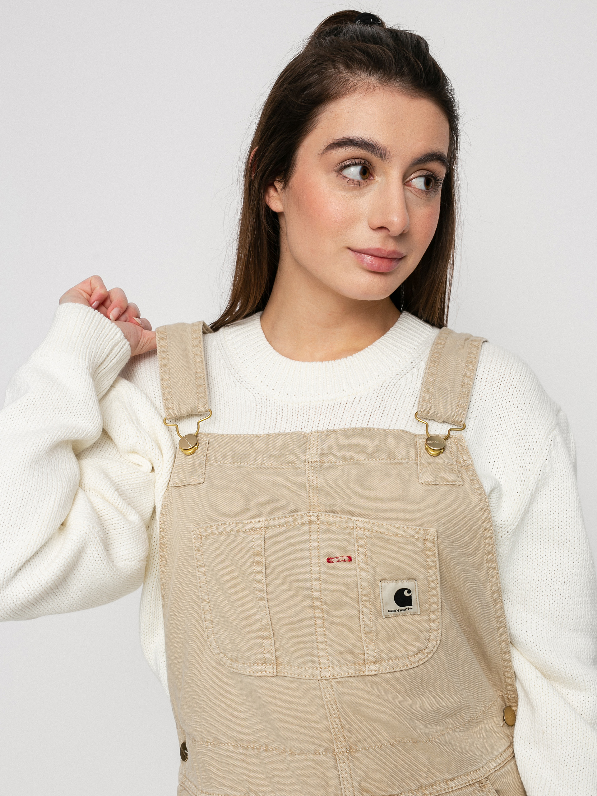 Spodnie Carhartt WIP Bib Overall Wmn (dusty h brown)