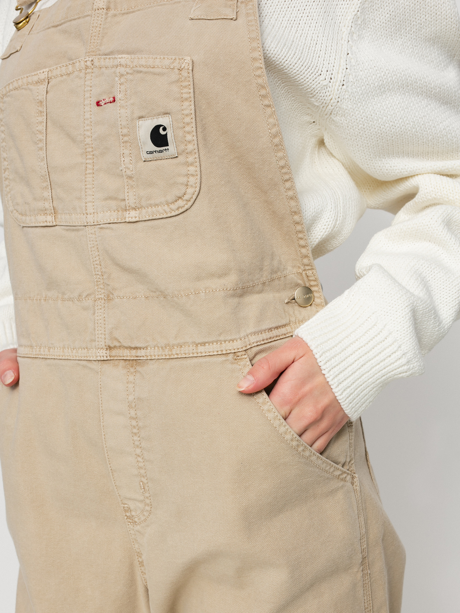 Spodnie Carhartt WIP Bib Overall Wmn (dusty h brown)