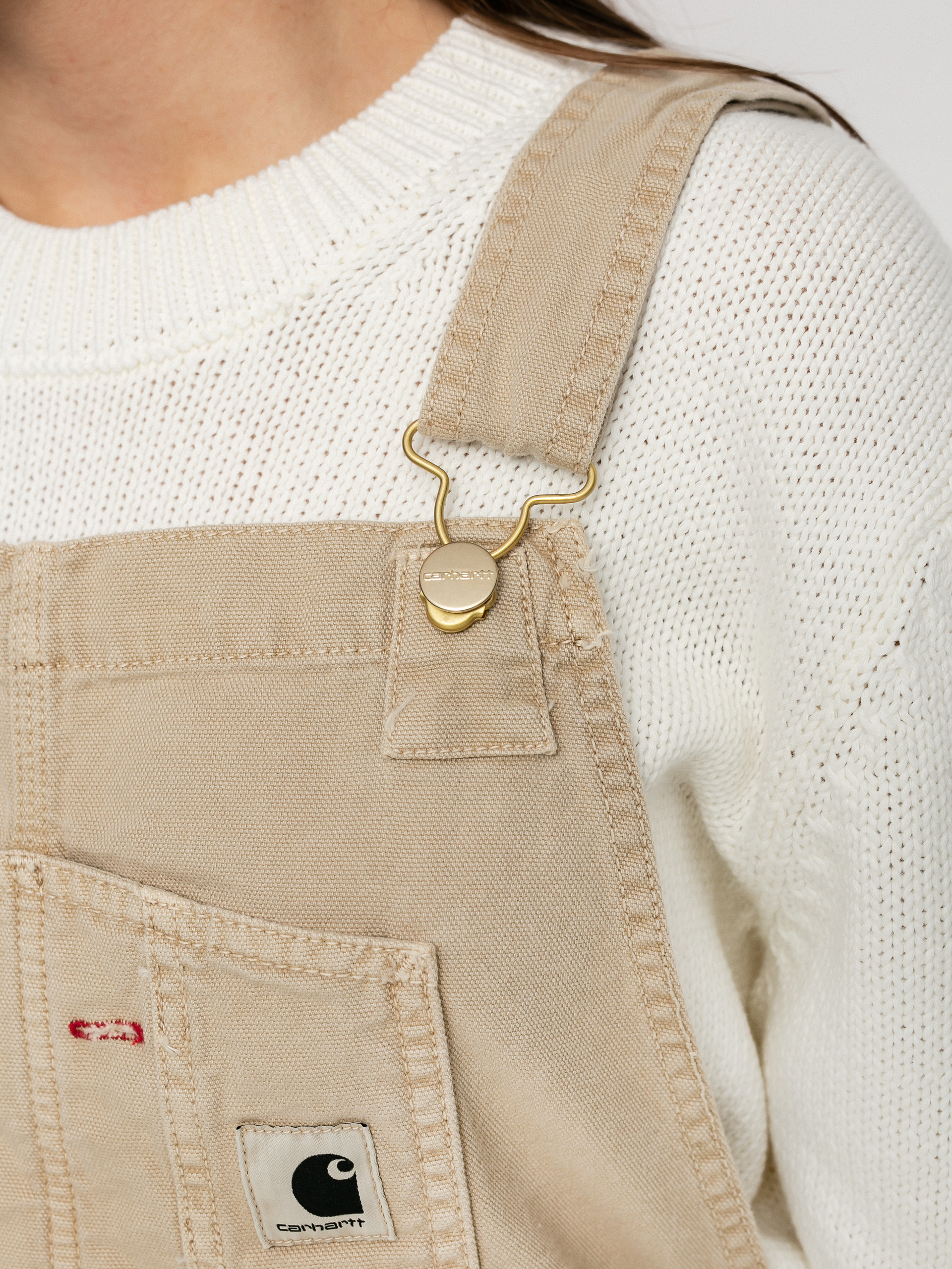 Spodnie Carhartt WIP Bib Overall Wmn (dusty h brown)