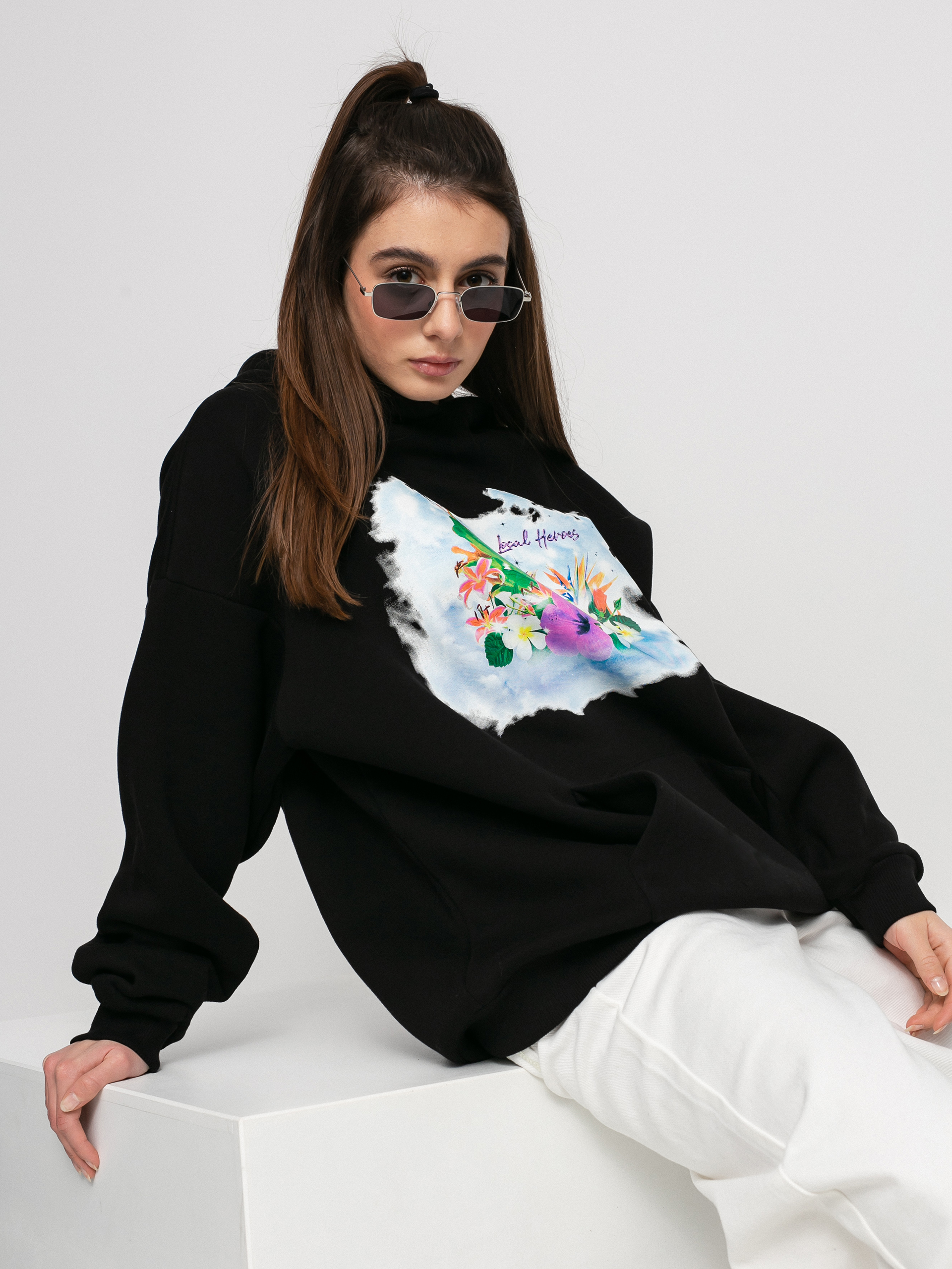 Bluza z kapturem Local Heroes Lost In Paradise HD Wmn (black)