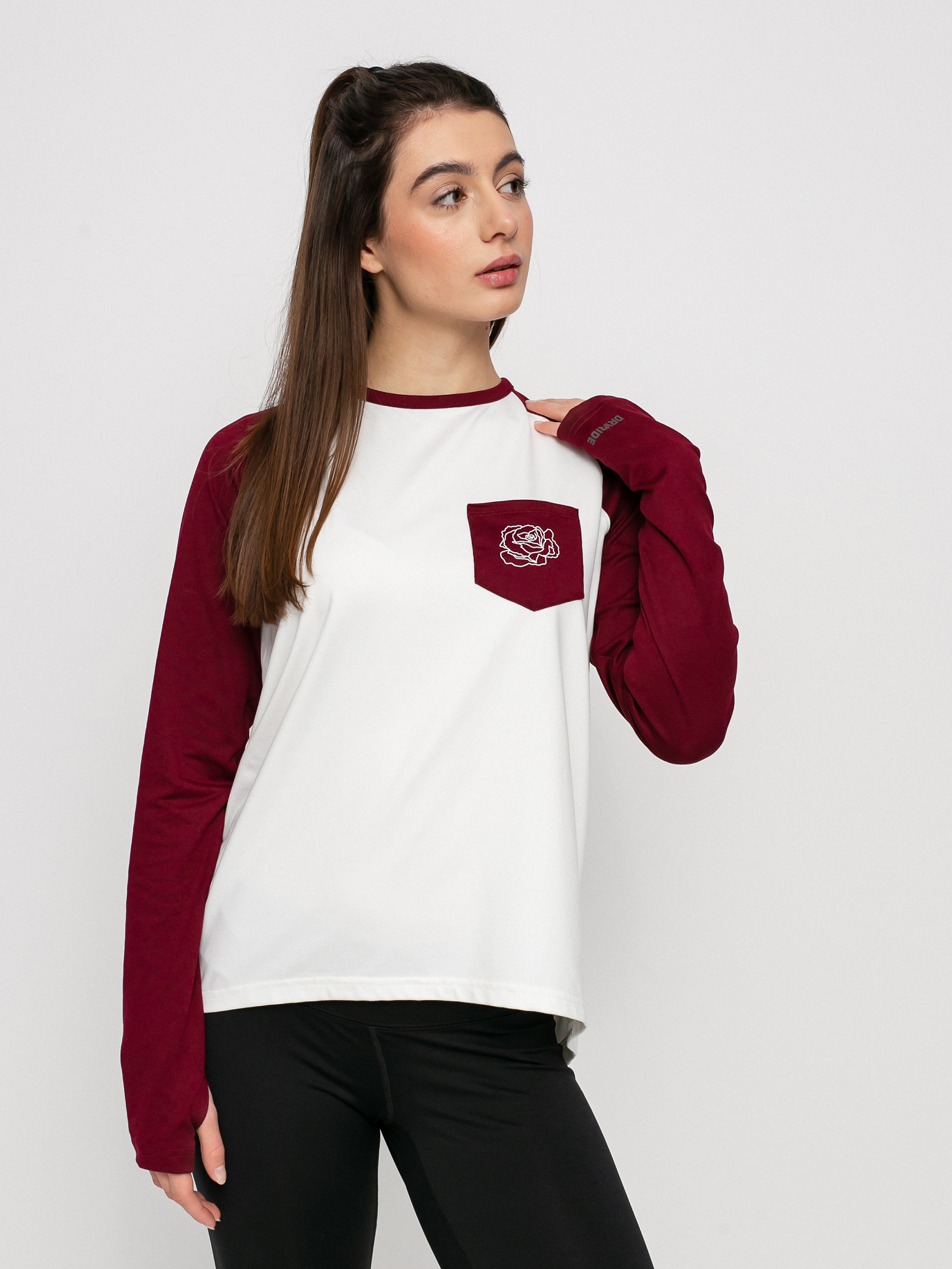 Damski Longsleeve aktywny Burton Roadie Base Layer Tech (mulled berry)