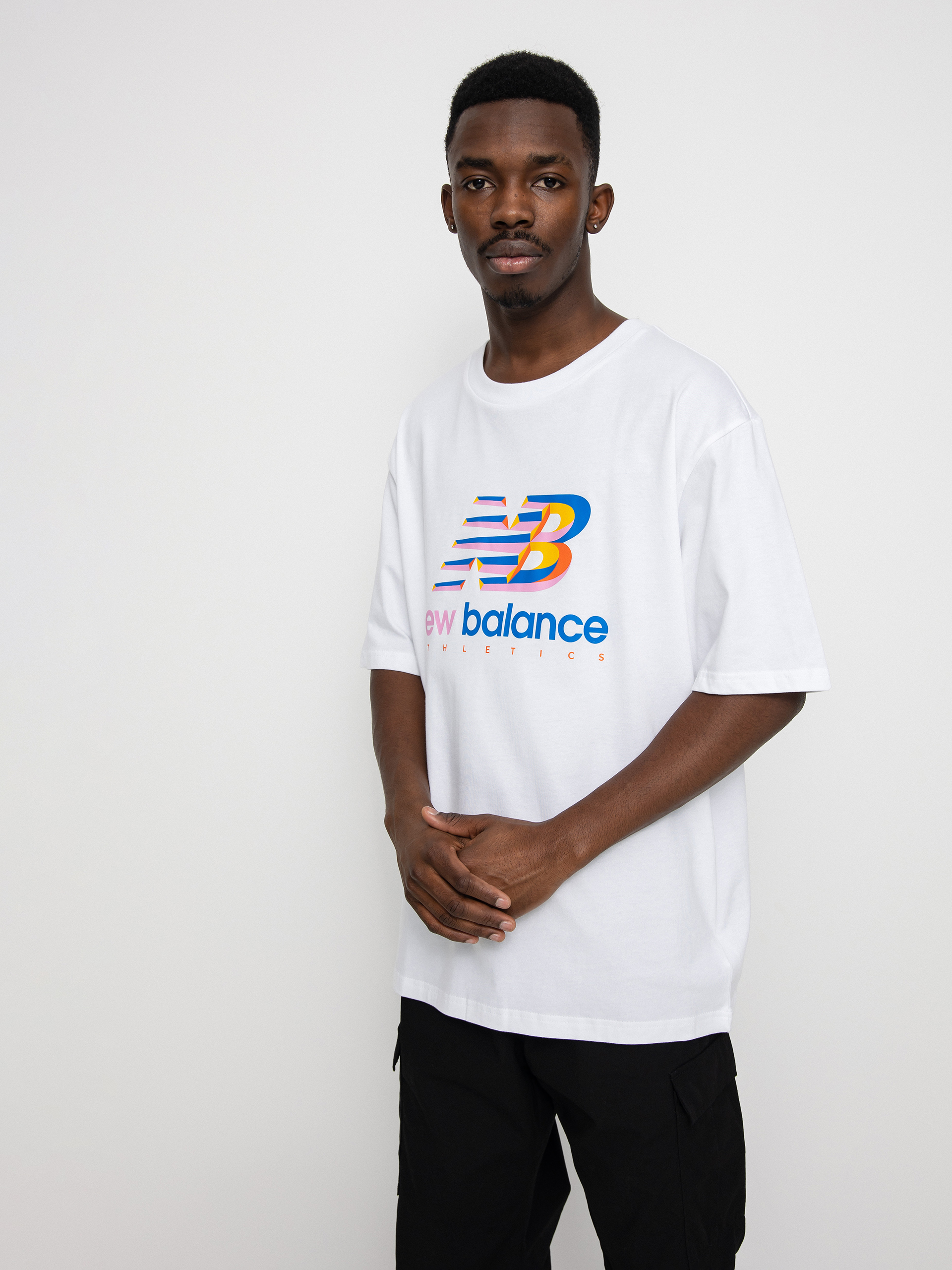 T-shirt New Balance Athletics Amplified Logo (white)