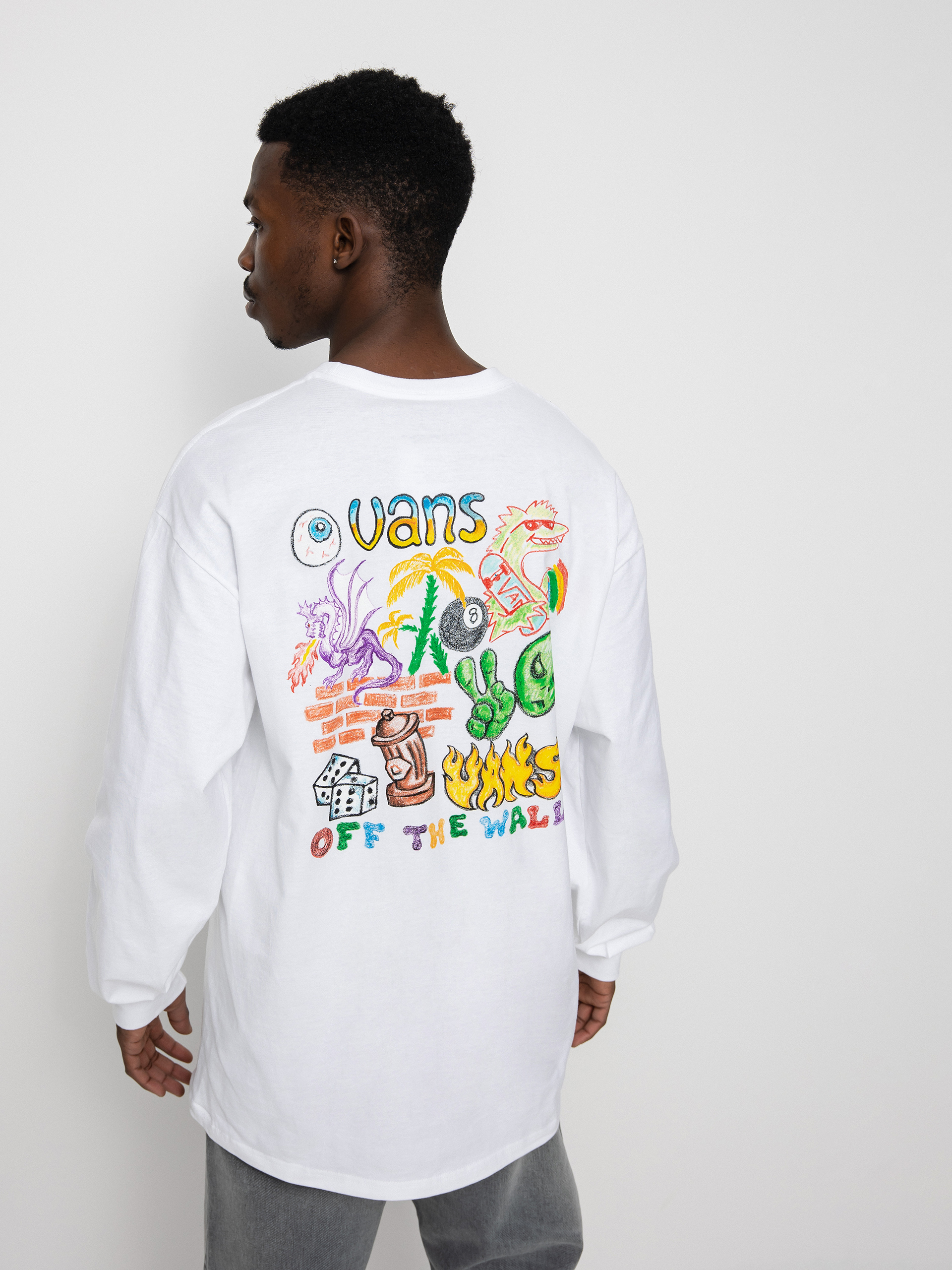 Longsleeve Vans X Crayola Mail Doodle (white)