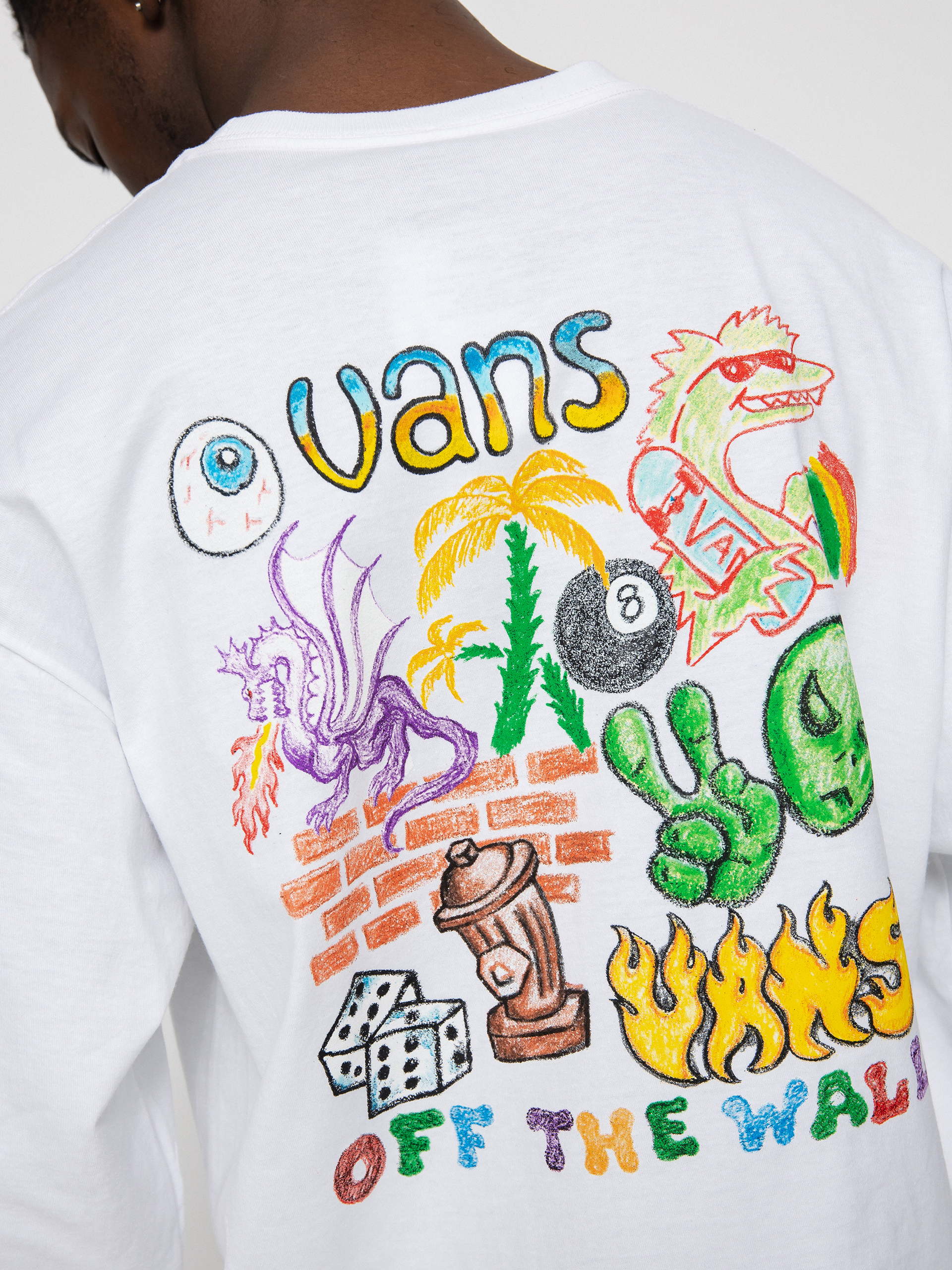 Longsleeve Vans X Crayola Mail Doodle (white)
