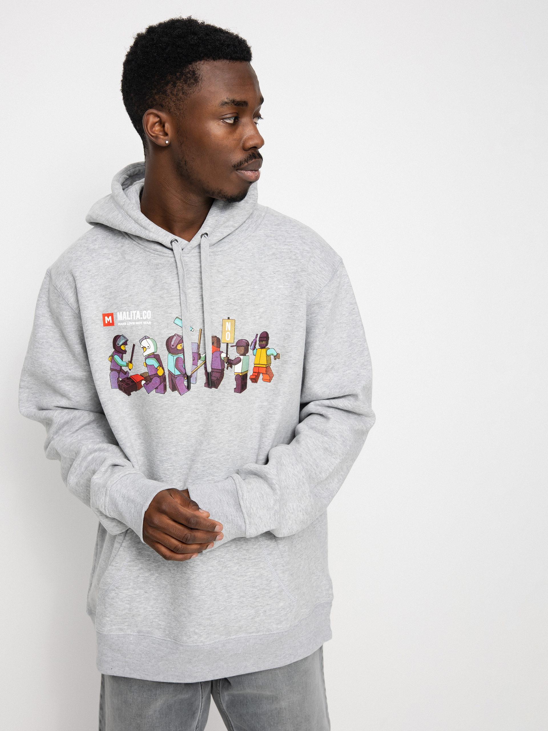 Bluza z kapturem Malita Lego (heather grey)