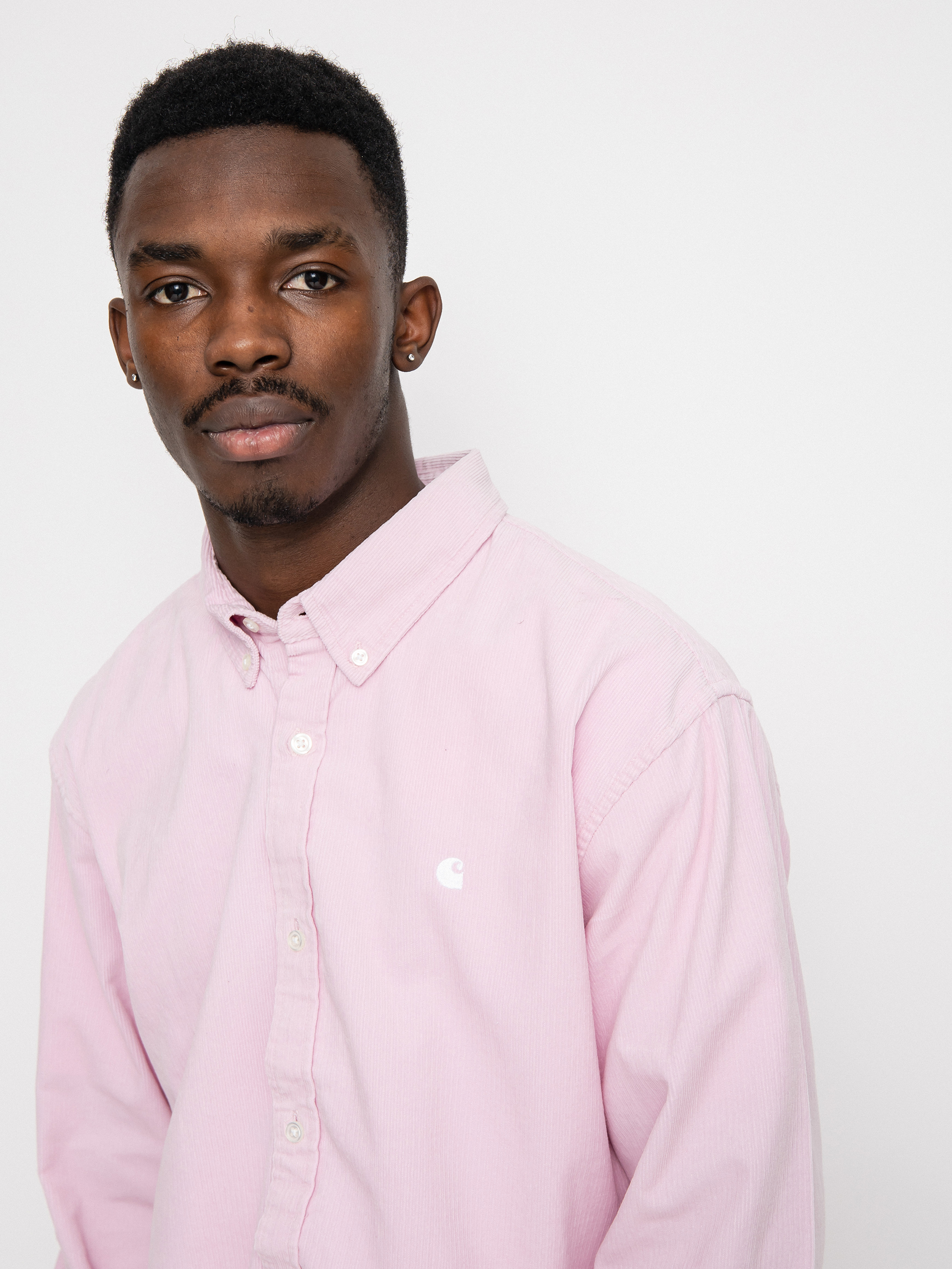 Koszula Carhartt WIP Madison Fine Cord (pale quartz/white)